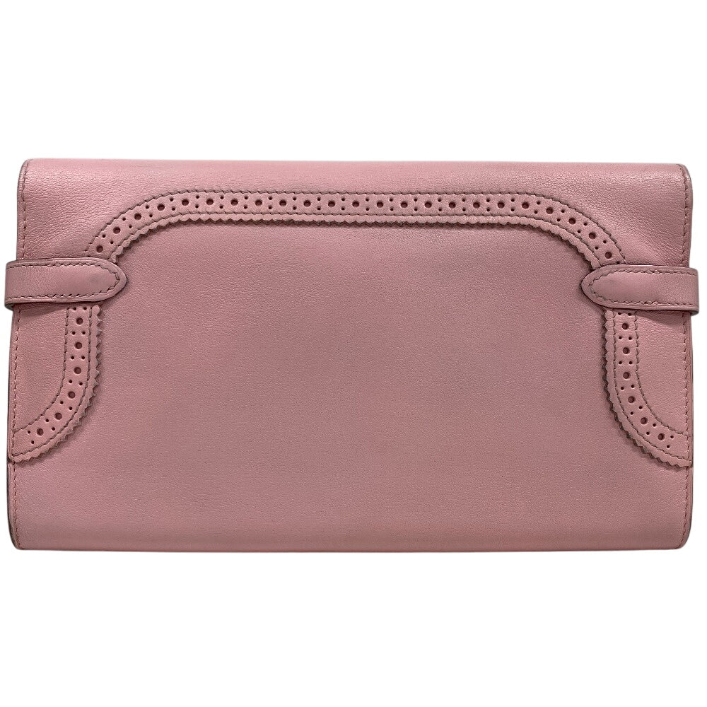 HERMES Long Wallet Purse 068964CK3Q Vaux Swift pink Kelly Wallet Gillies