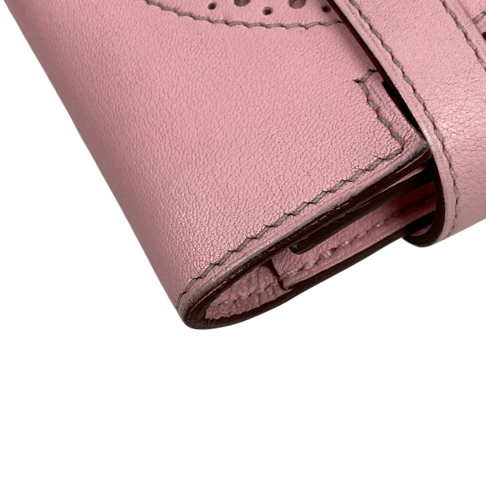 HERMES Long Wallet Purse 068964CK3Q Vaux Swift pink Kelly Wallet Gillies