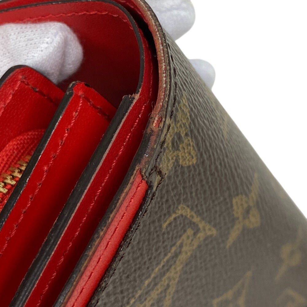 LOUIS VUITTON Bifold Wallet M64587 Monogram canvas Brown Monogram Portefeuille Flor Compact