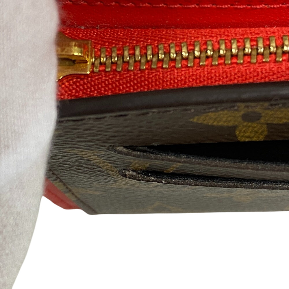 LOUIS VUITTON Bifold Wallet M64587 Monogram canvas Brown Monogram Portefeuille Flor Compact
