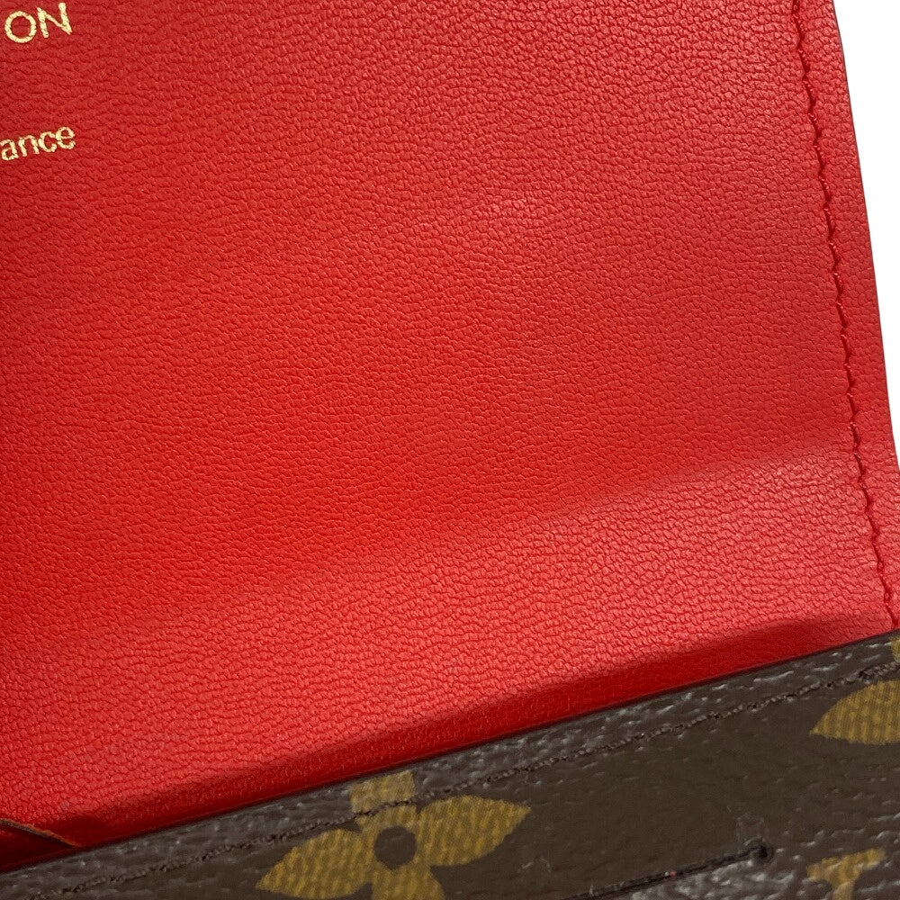 LOUIS VUITTON Bifold Wallet M64587 Monogram canvas Brown Monogram Portefeuille Flor Compact