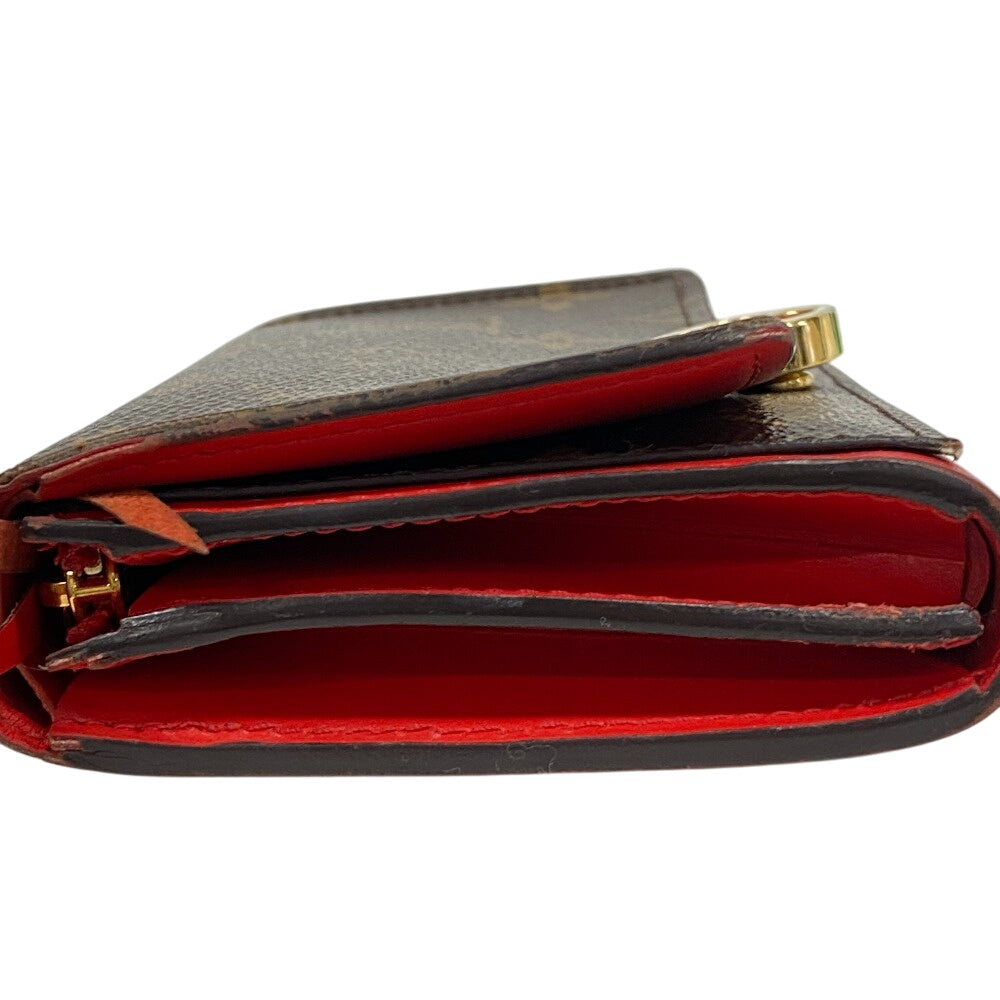 LOUIS VUITTON Bifold Wallet M64587 Monogram canvas Brown Monogram Portefeuille Flor Compact