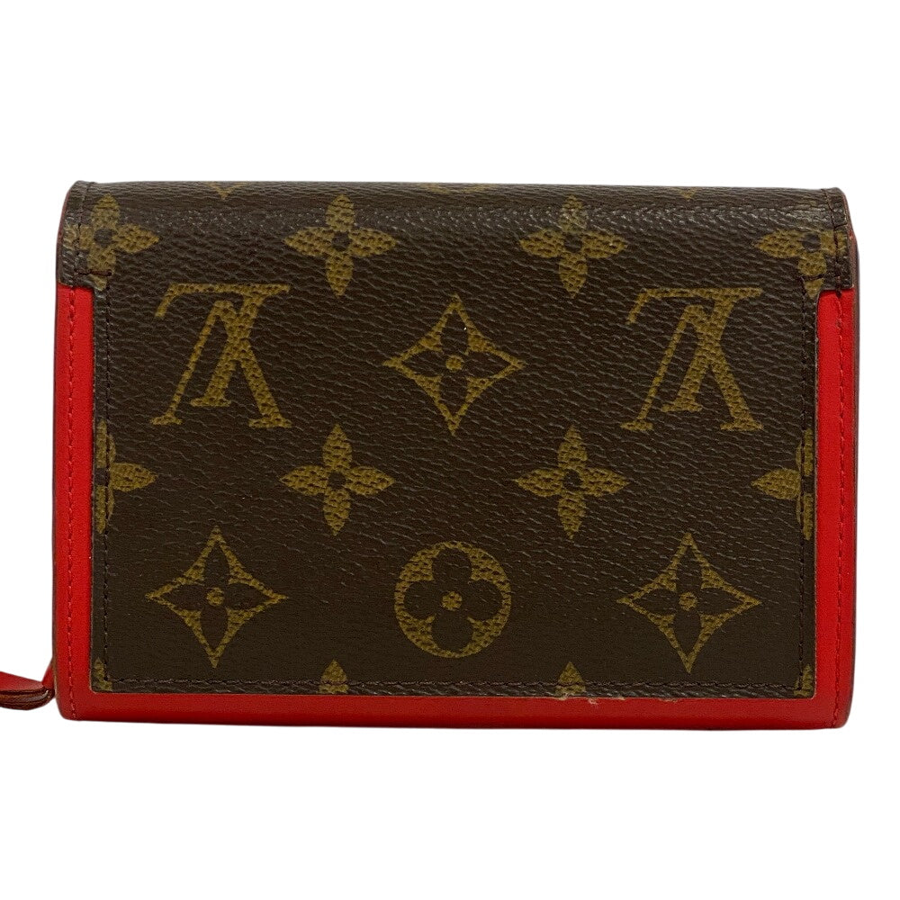 LOUIS VUITTON Bifold Wallet M64587 Monogram canvas Brown Monogram Portefeuille Flor Compact