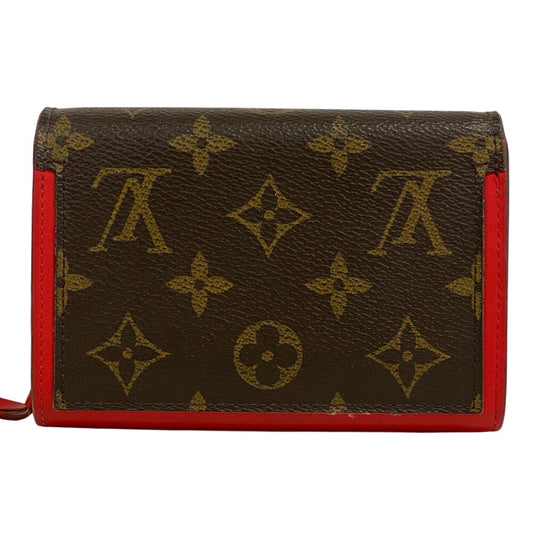 LOUIS VUITTON Bifold Wallet M64587 Monogram canvas Brown Monogram Portefeuille Flor Compact