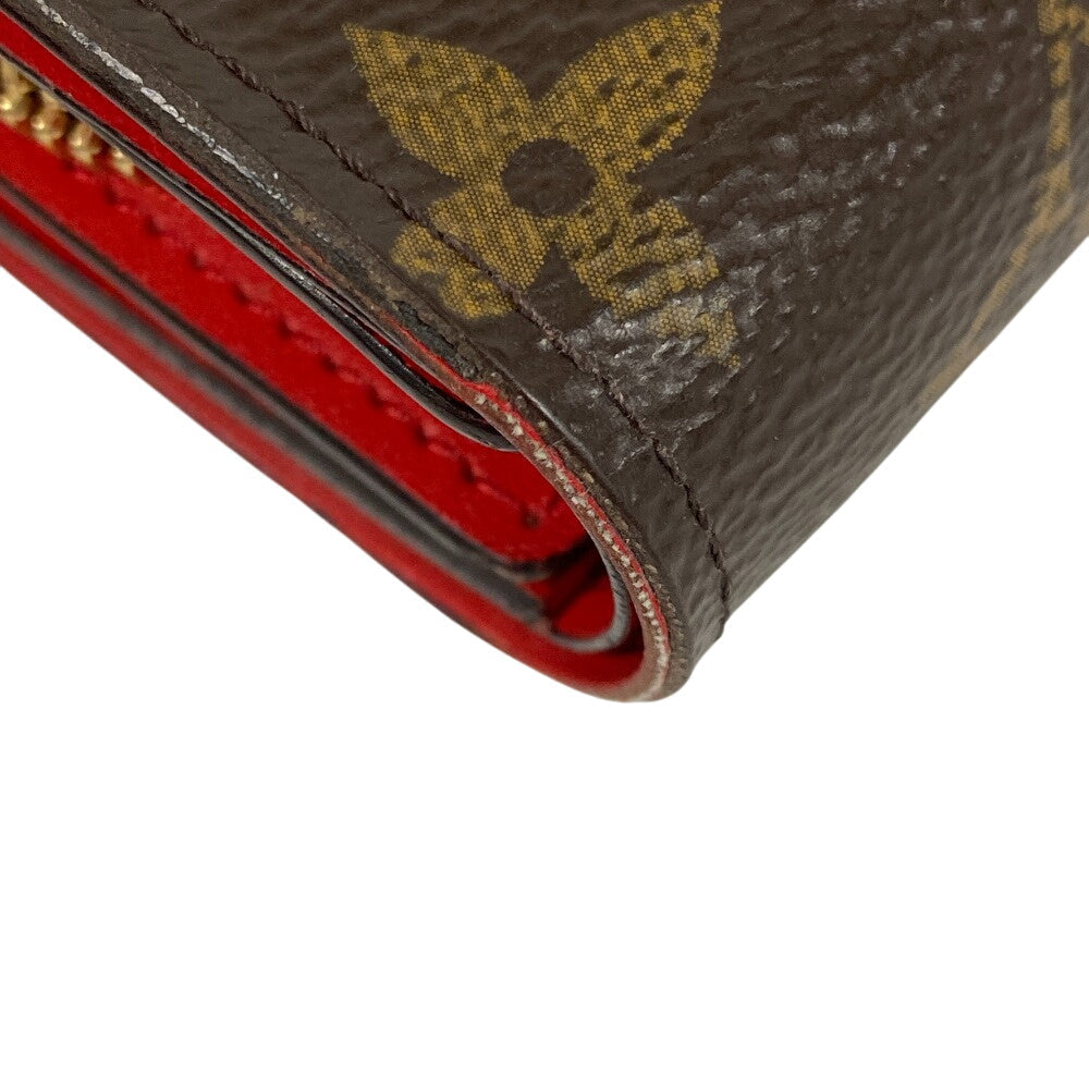 LOUIS VUITTON Bifold Wallet M64587 Monogram canvas Brown Monogram Portefeuille Flor Compact