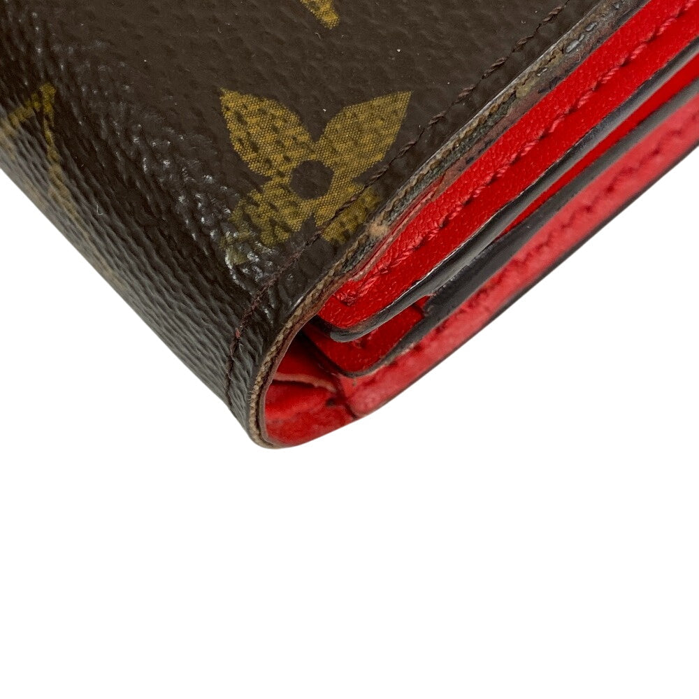 LOUIS VUITTON Bifold Wallet M64587 Monogram canvas Brown Monogram Portefeuille Flor Compact
