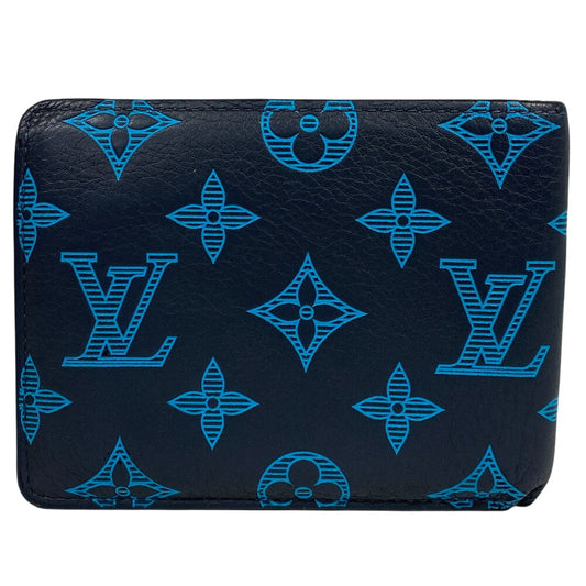 LOUIS VUITTON Bifold Wallet M82323 Monogram Navy Monogram shadow Portefeuille Multibble