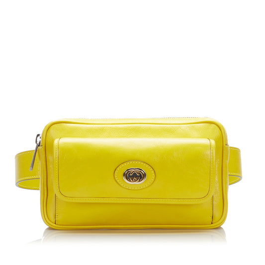 Gucci Interlocking G Morpheus Belt Bag Yellow