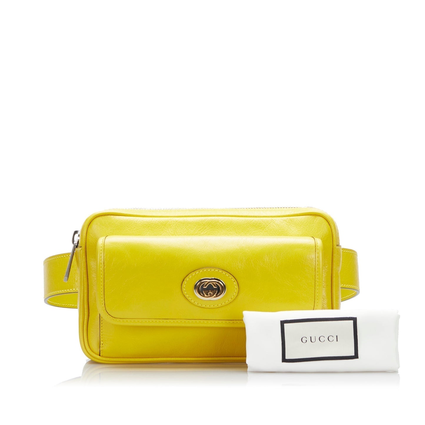 Gucci Interlocking G Morpheus Belt Bag Yellow
