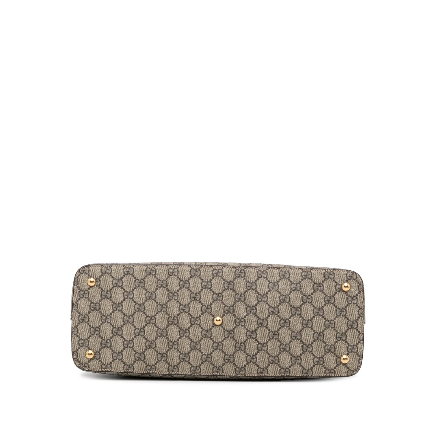 Gucci Linea A Zip Brown GG Supreme Canvas
