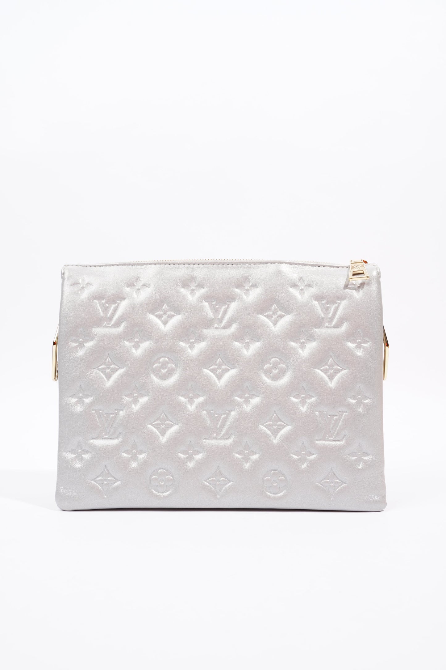 Louis Vuitton Coussin Silver Lambskin Leather PM