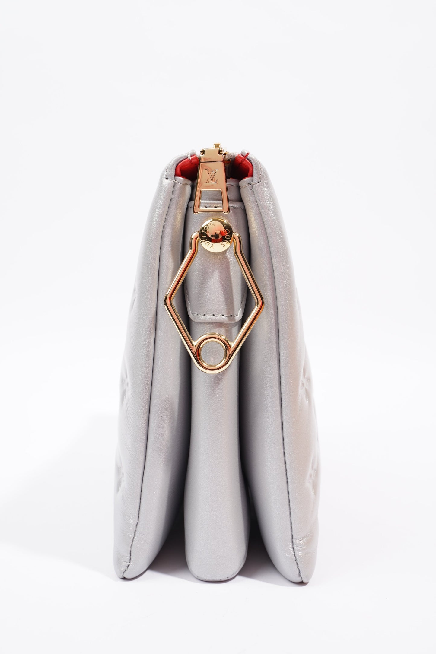 Louis Vuitton Coussin Silver Lambskin Leather PM