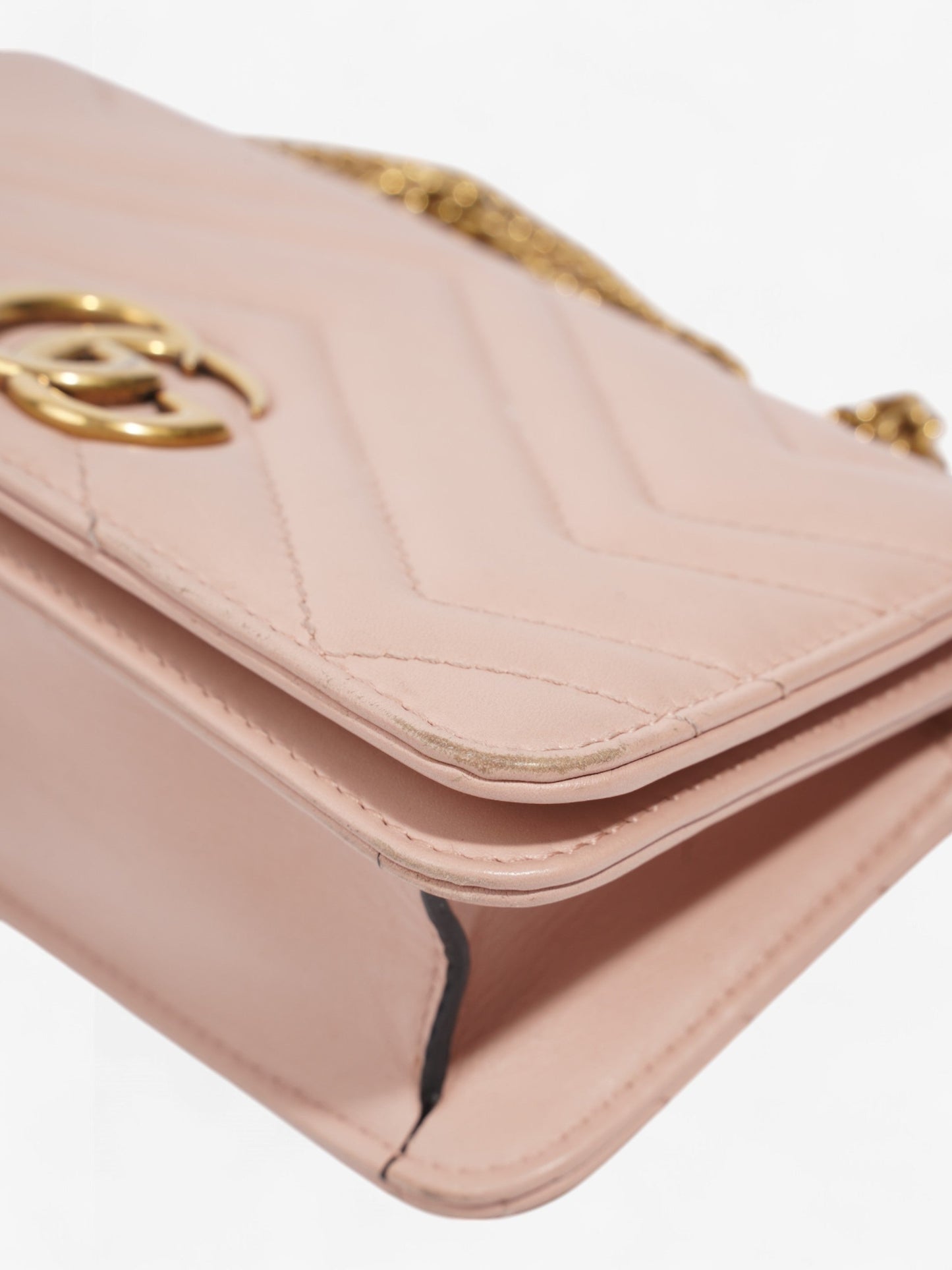 Gucci GG Marmont Pink Calfskin Leather Mini