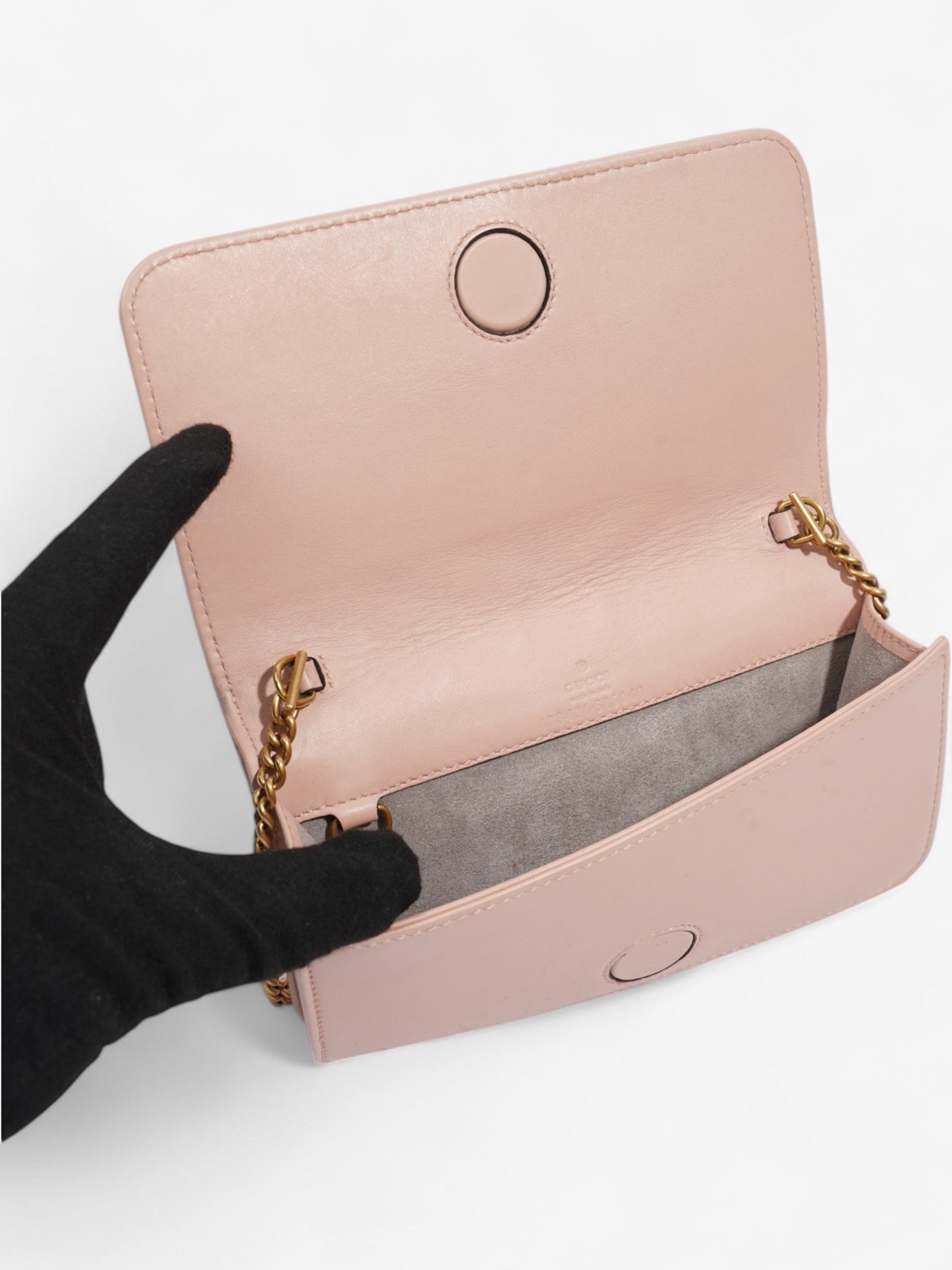 Gucci GG Marmont Pink Calfskin Leather Mini