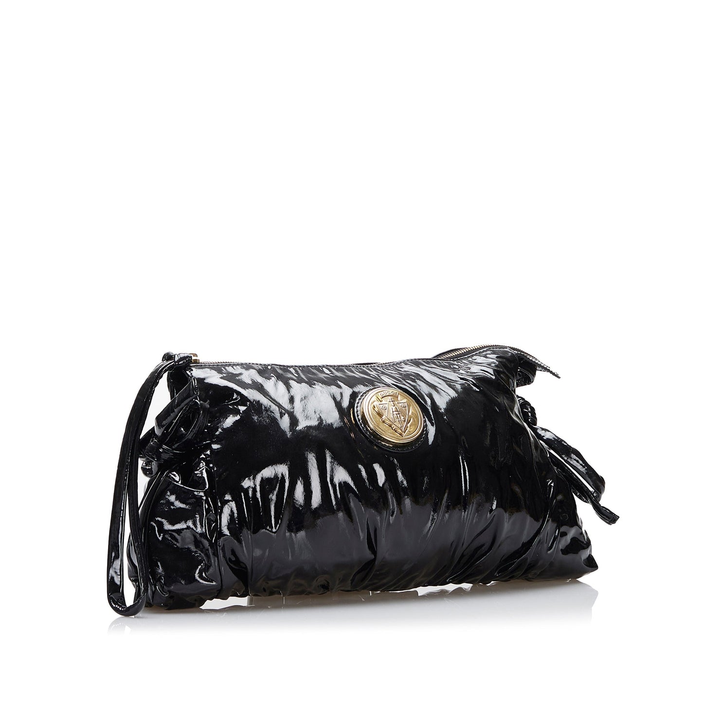 Gucci Large Patent Hysteria Clutch Clutch Bag