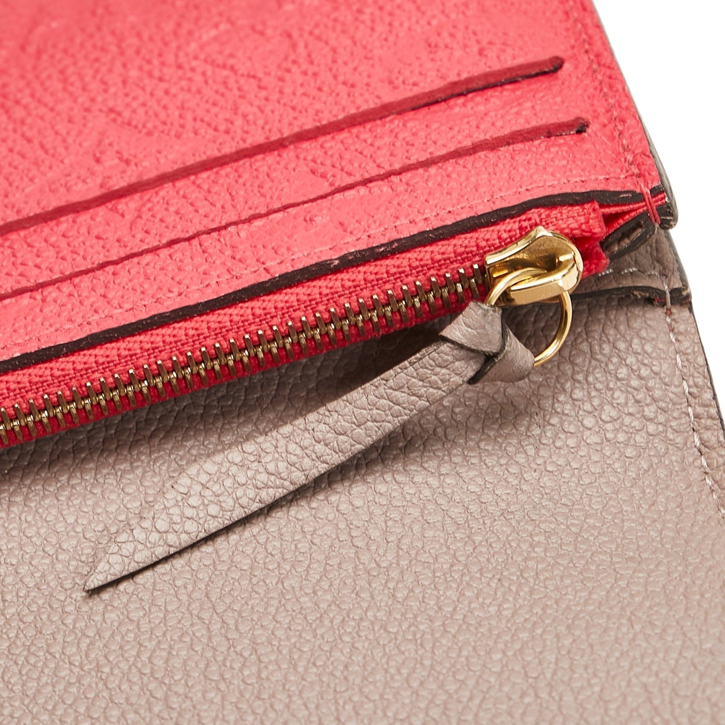 LOUIS VUITTON Empreinte Emilie Wallet Red