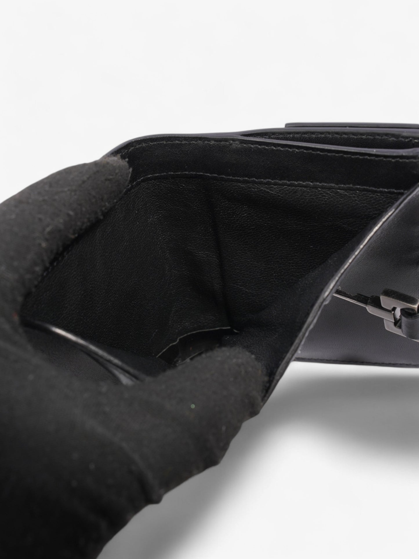 Gucci Jackie 2 Fold Wallet Black Leather