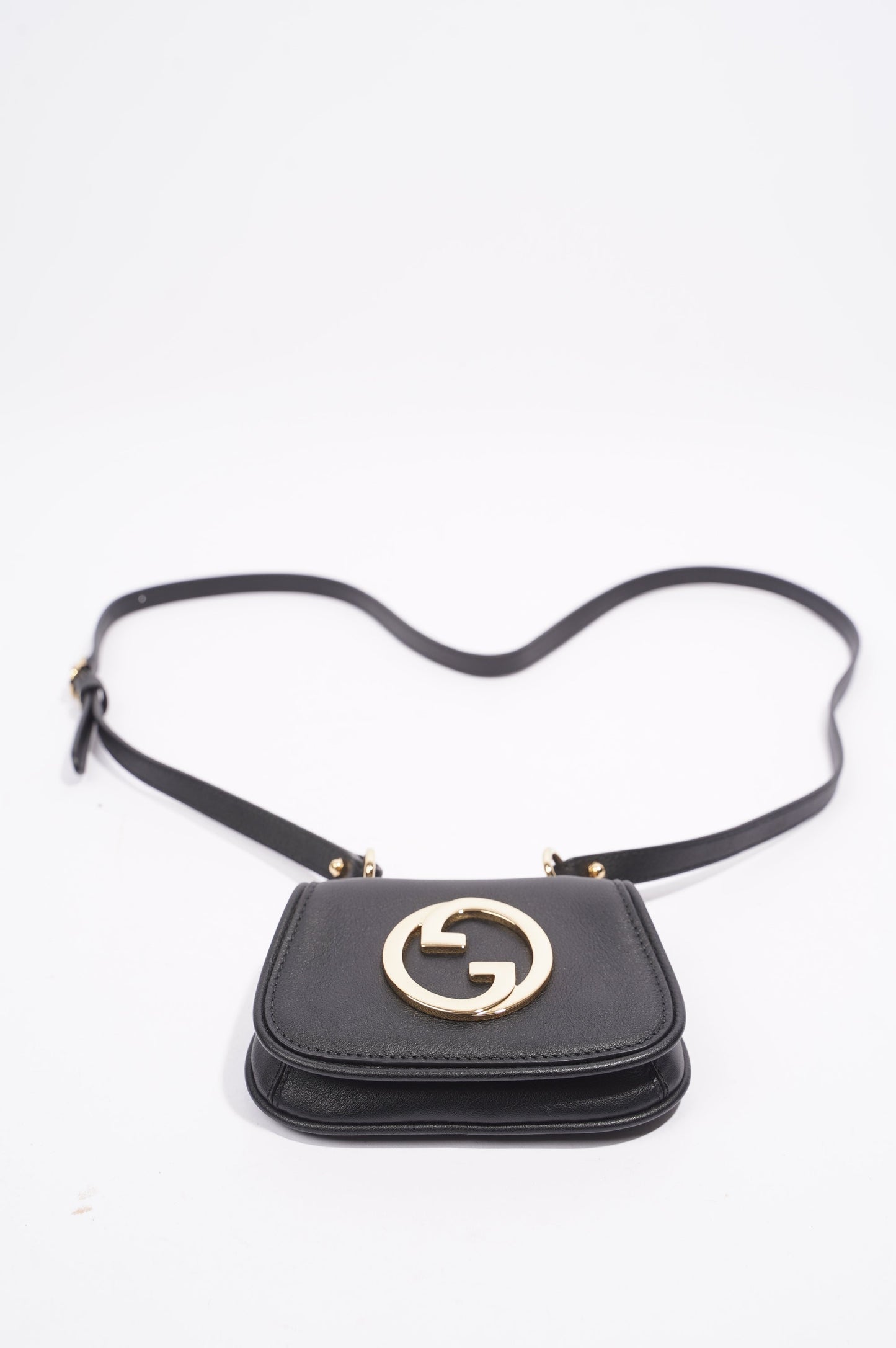 Gucci Blondie Card Case Wallet Black Leather