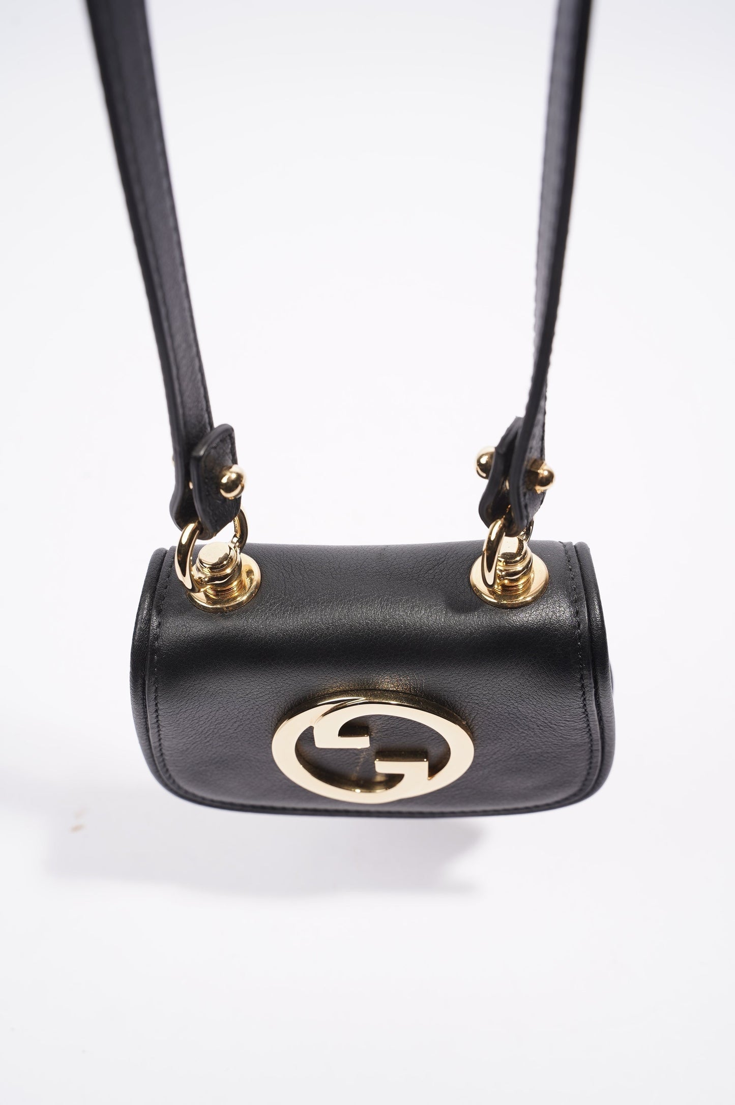 Gucci Blondie Card Case Wallet Black Leather