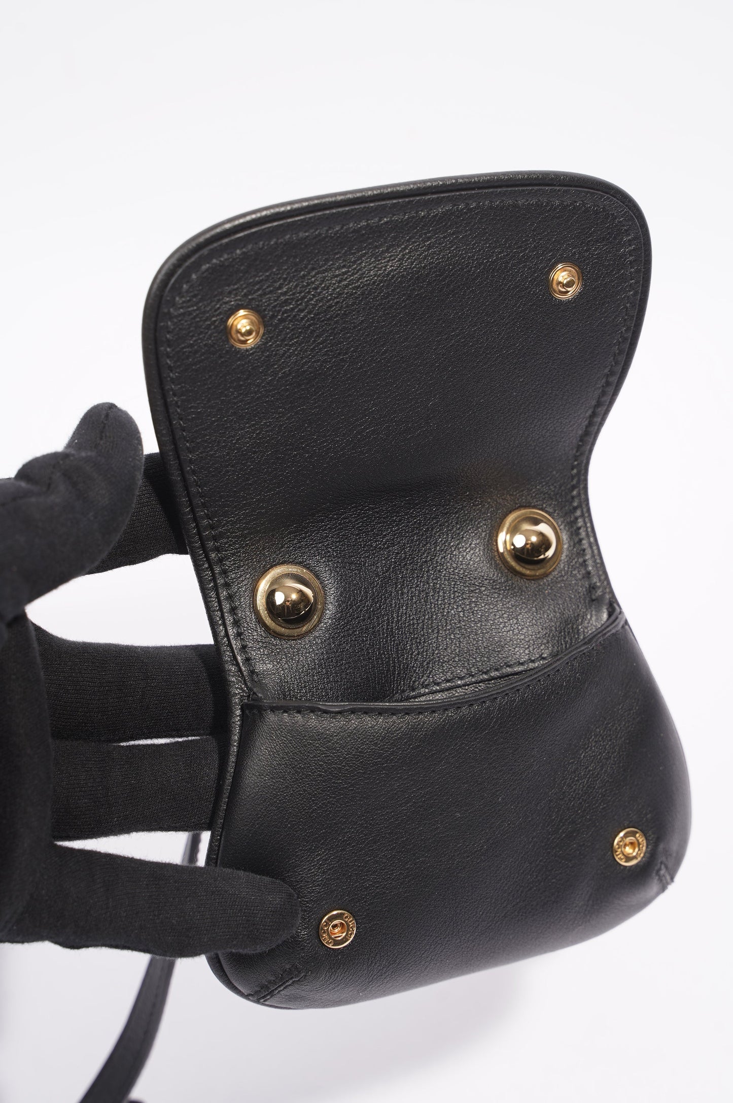 Gucci Blondie Card Case Wallet Black Leather