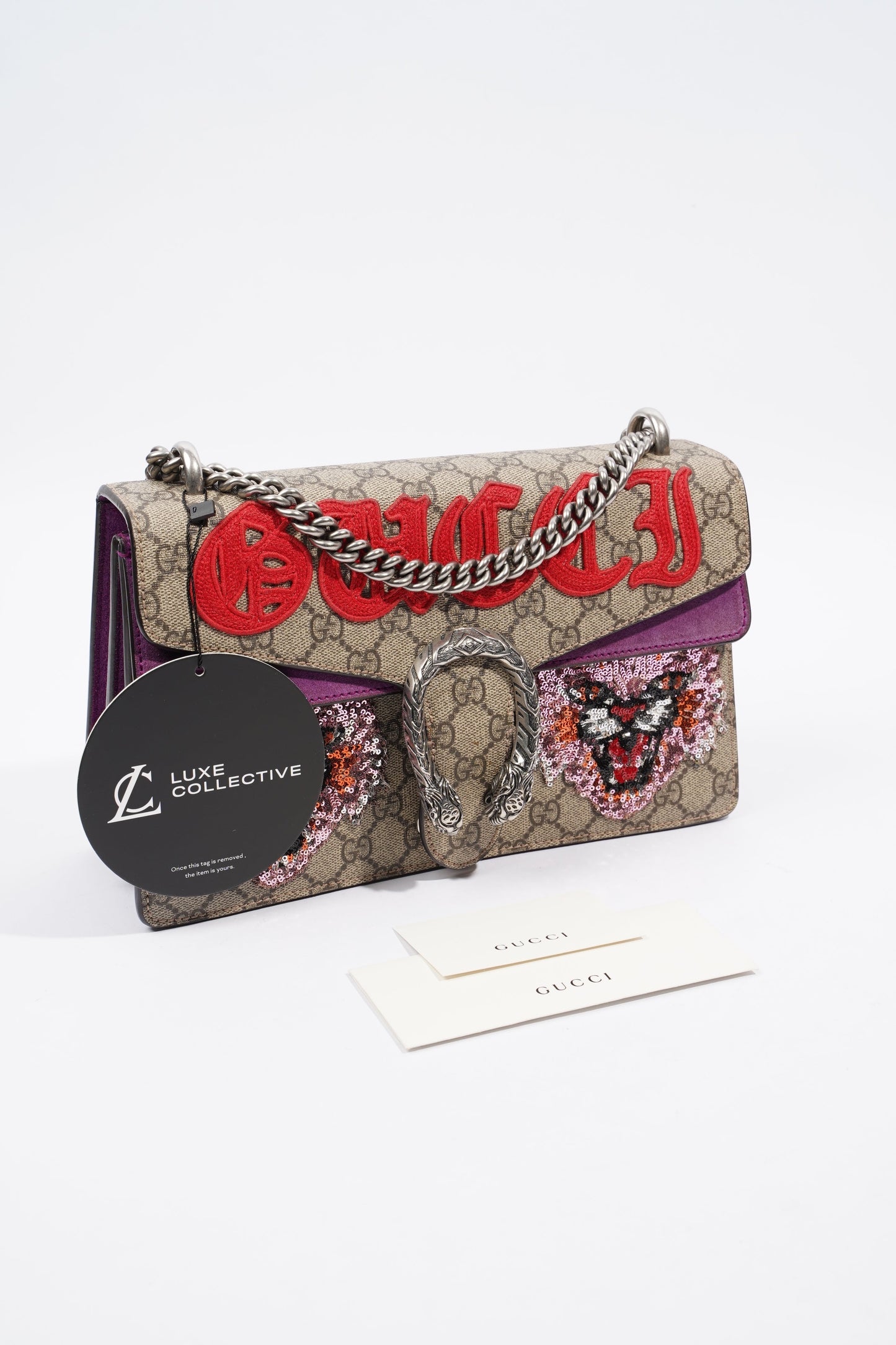 Gucci Dionysus Supreme / Red Coated Canvas Small