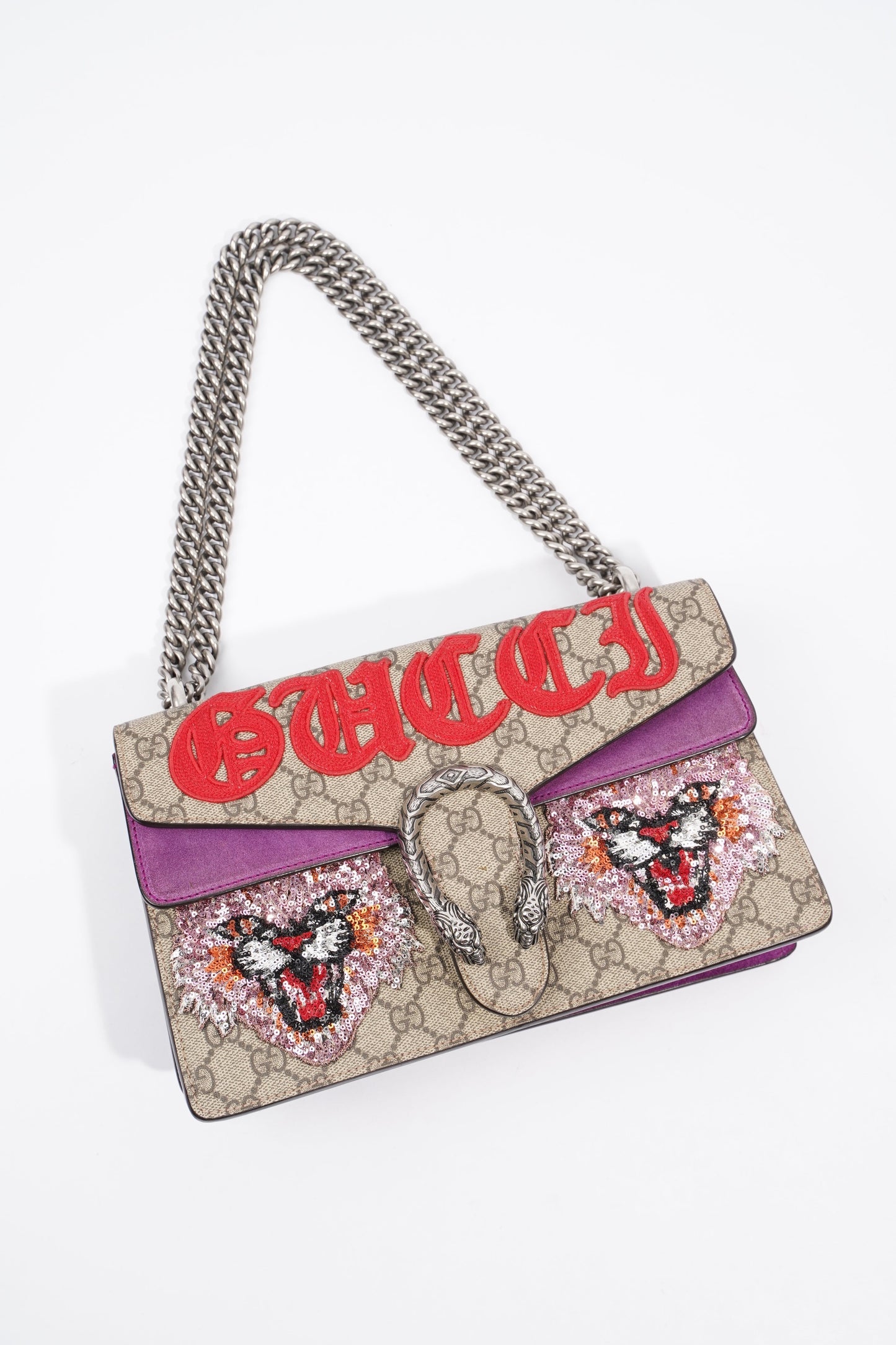 Gucci Dionysus Supreme / Red Coated Canvas Small