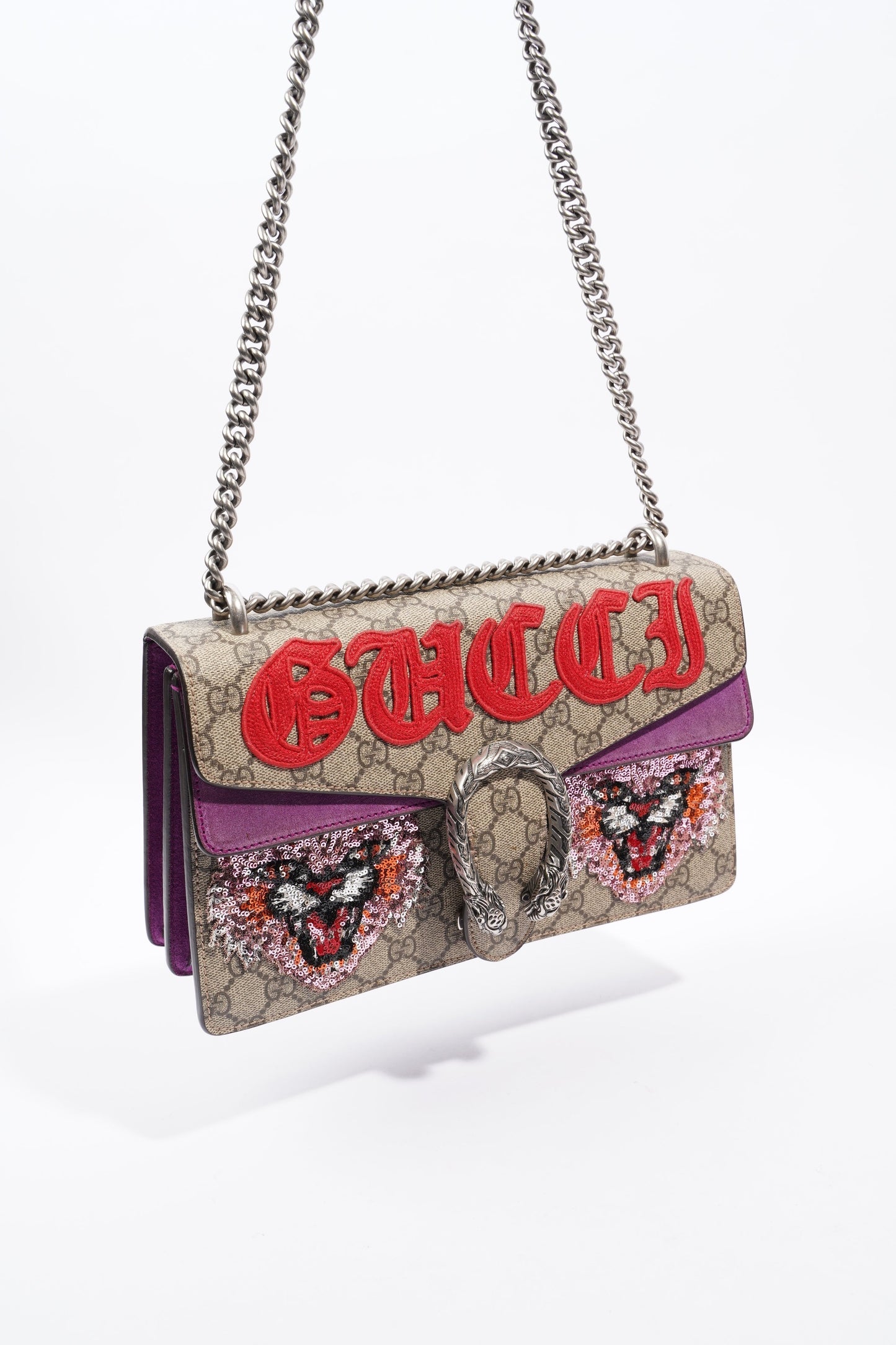 Gucci Dionysus Supreme / Red Coated Canvas Small