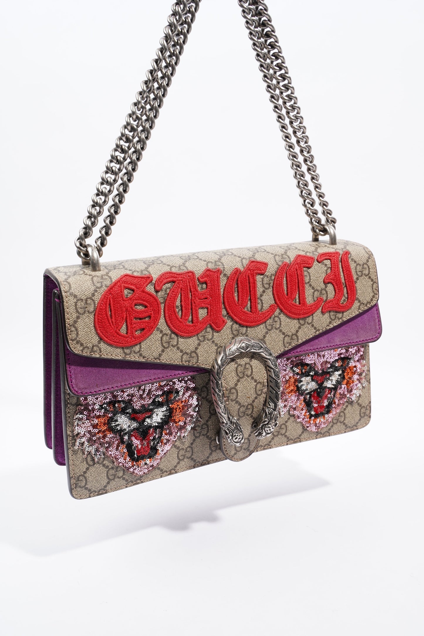 Gucci Dionysus Supreme / Red Coated Canvas Small