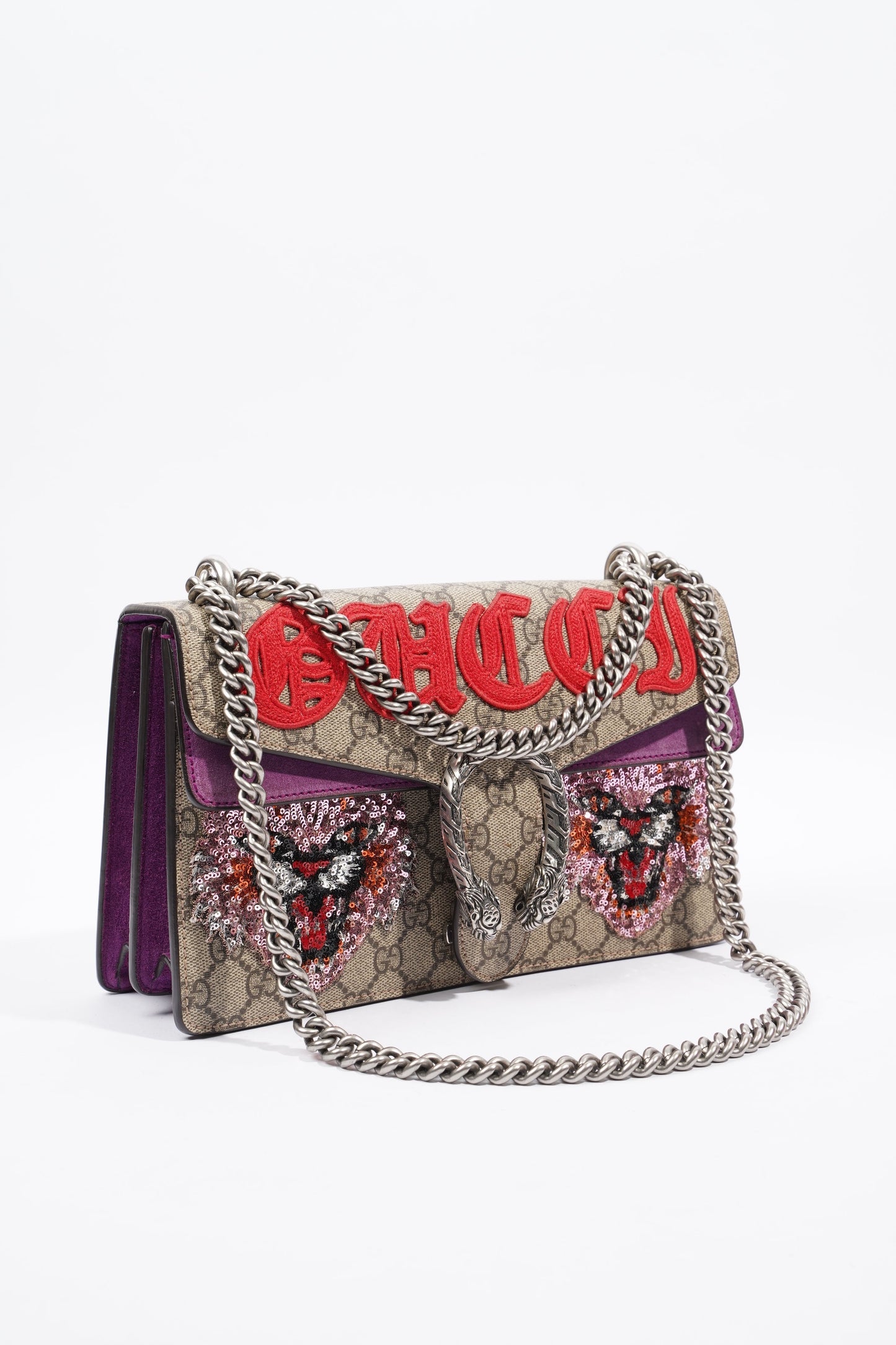 Gucci Dionysus Supreme / Red Coated Canvas Small