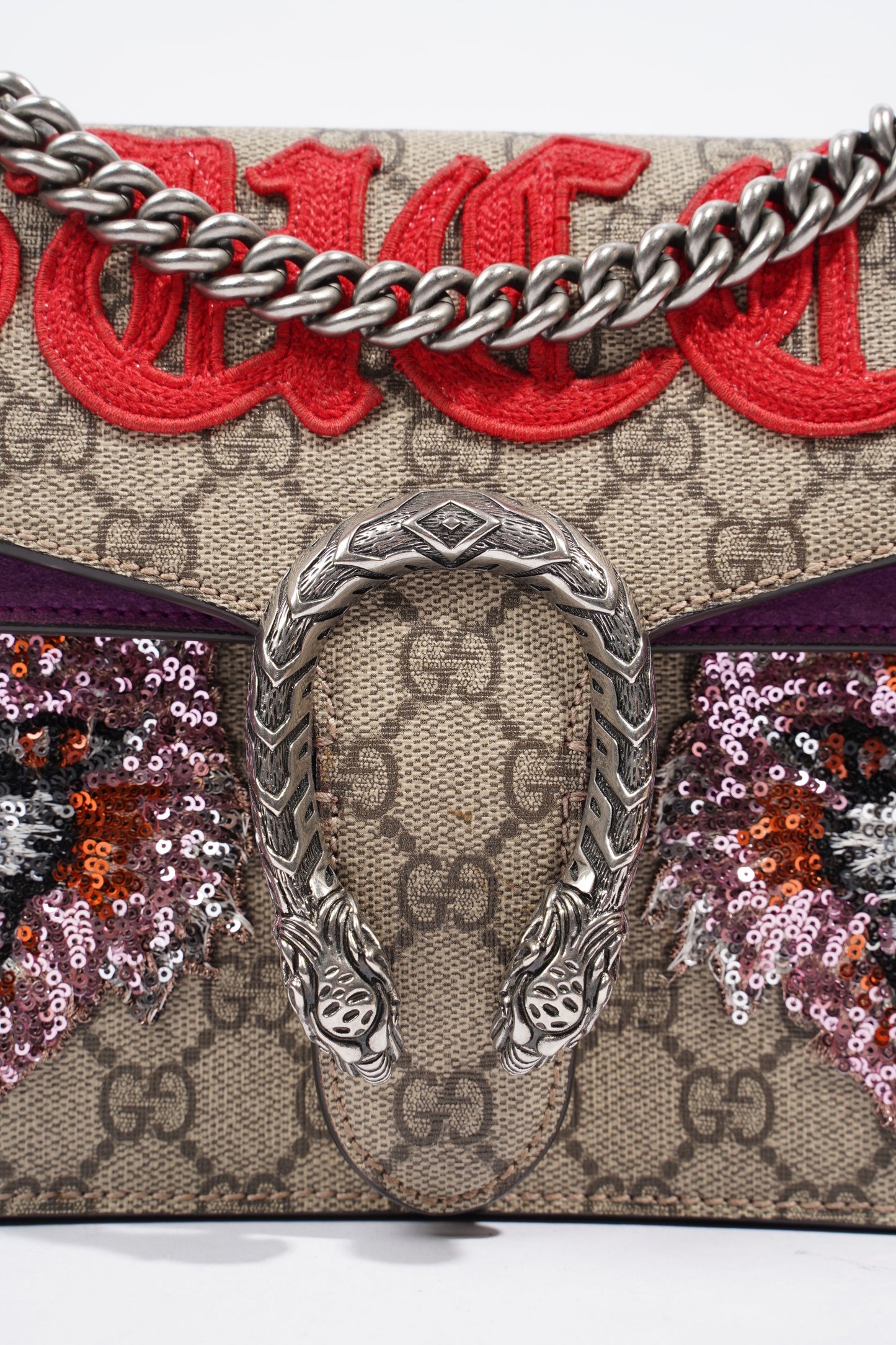 Gucci Dionysus Supreme / Red Coated Canvas Small