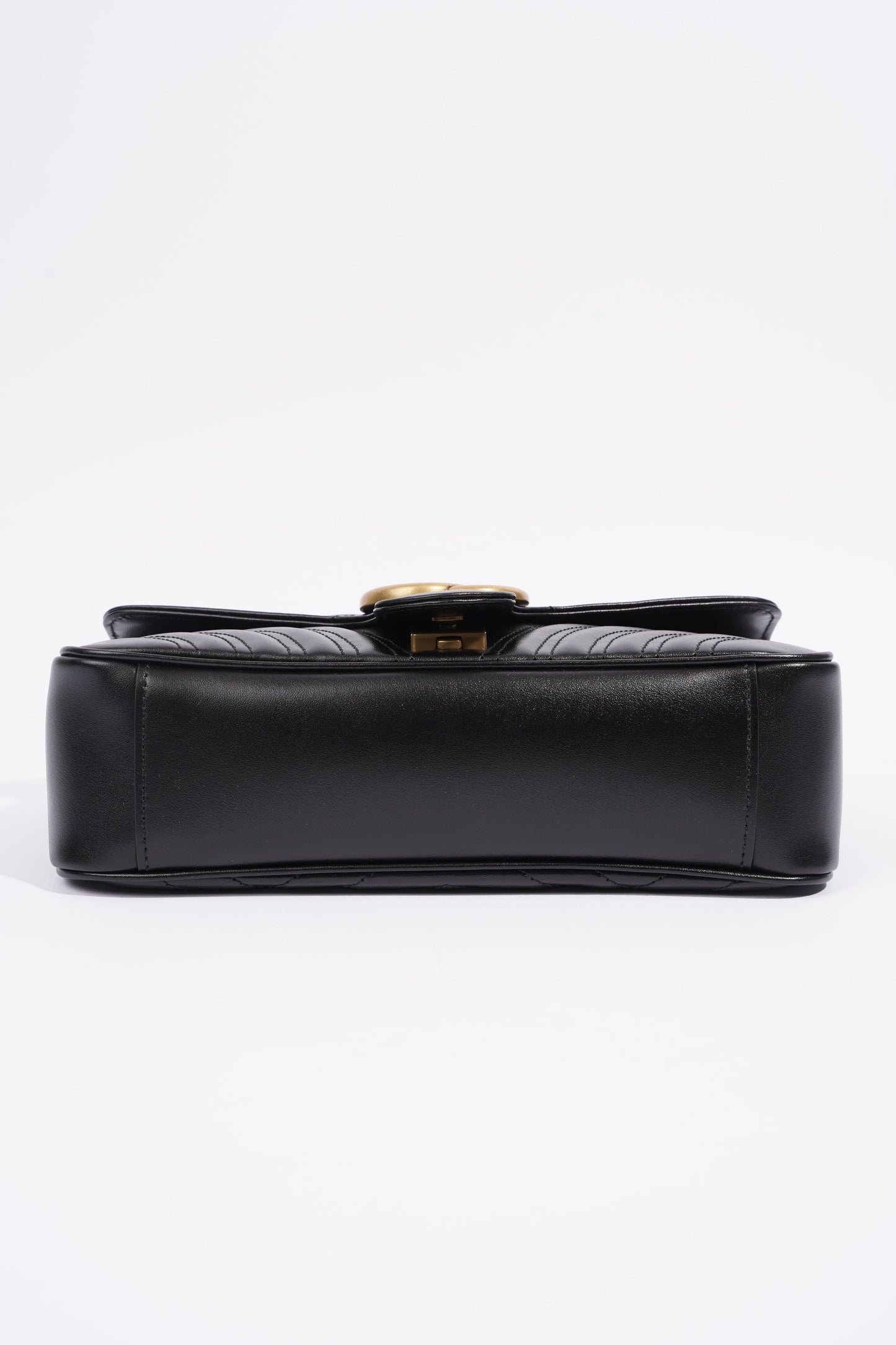 Gucci Marmont Flap Black Matelasse Leather Small