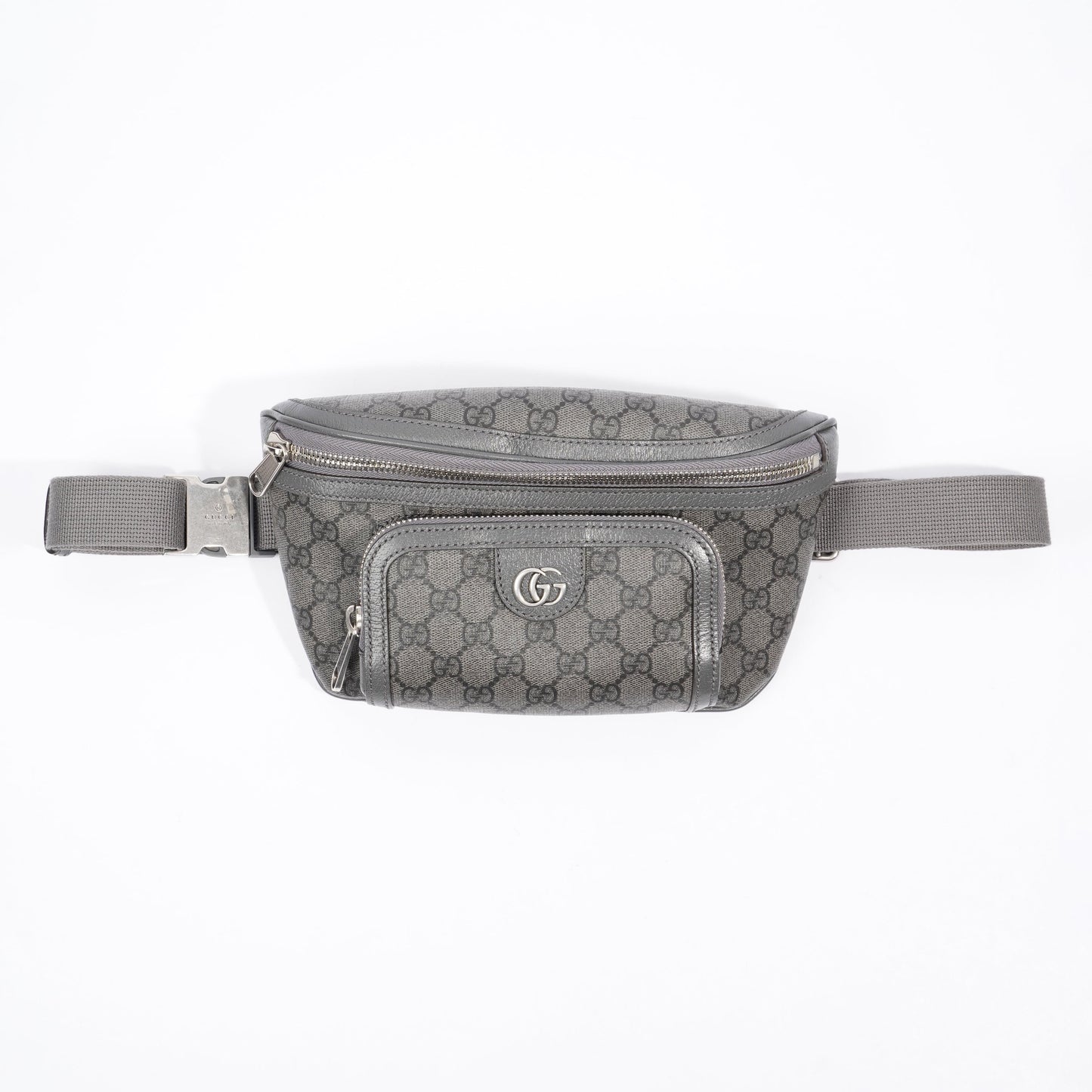 Gucci Ophidia Belt Bag Grey Supreme Coated Canvas