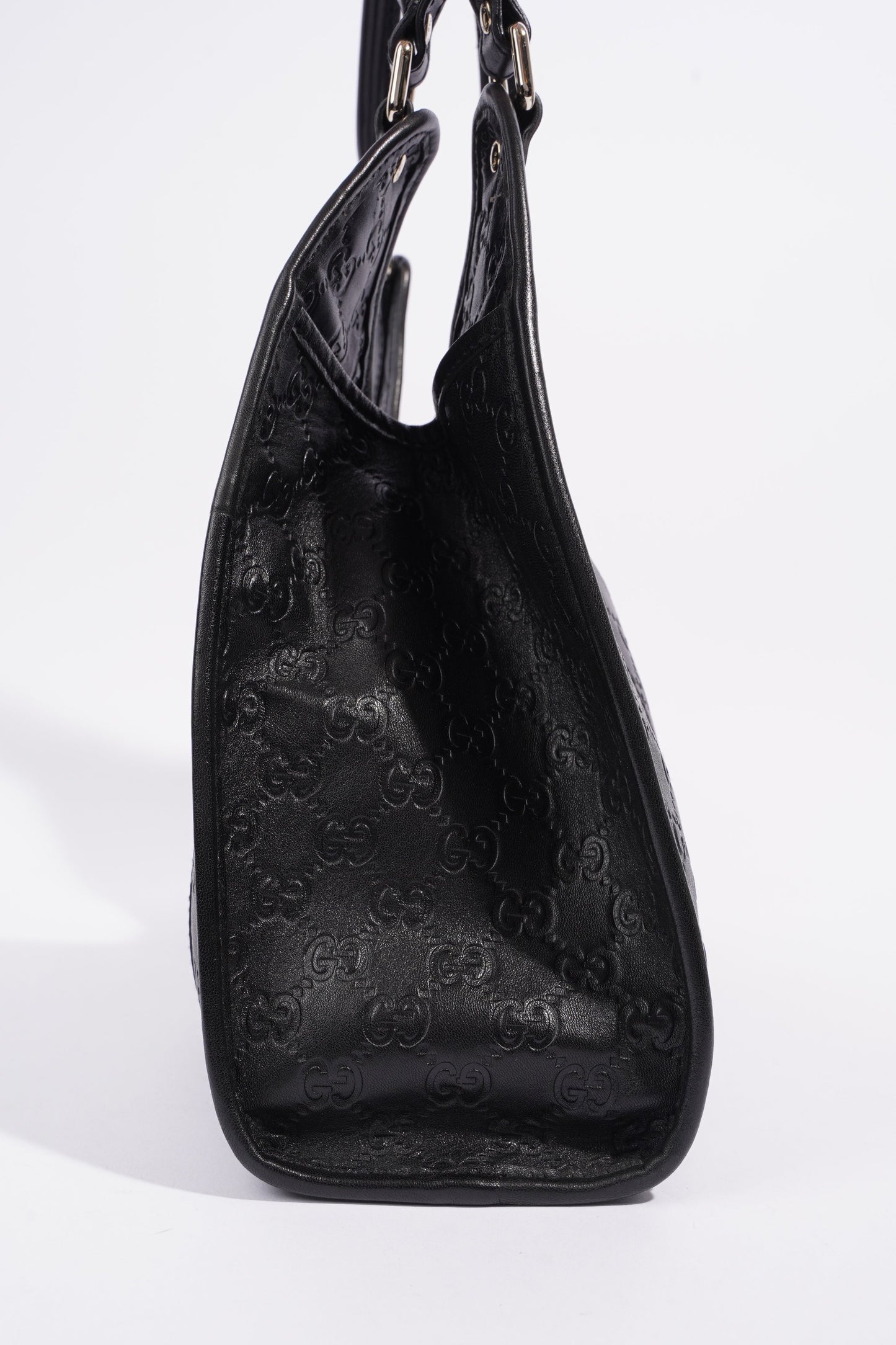 Gucci Jackie Black GG Supreme Leather