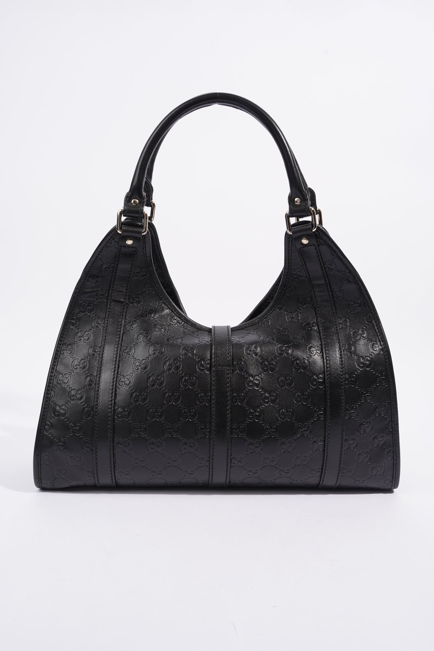 Gucci Jackie Black GG Supreme Leather