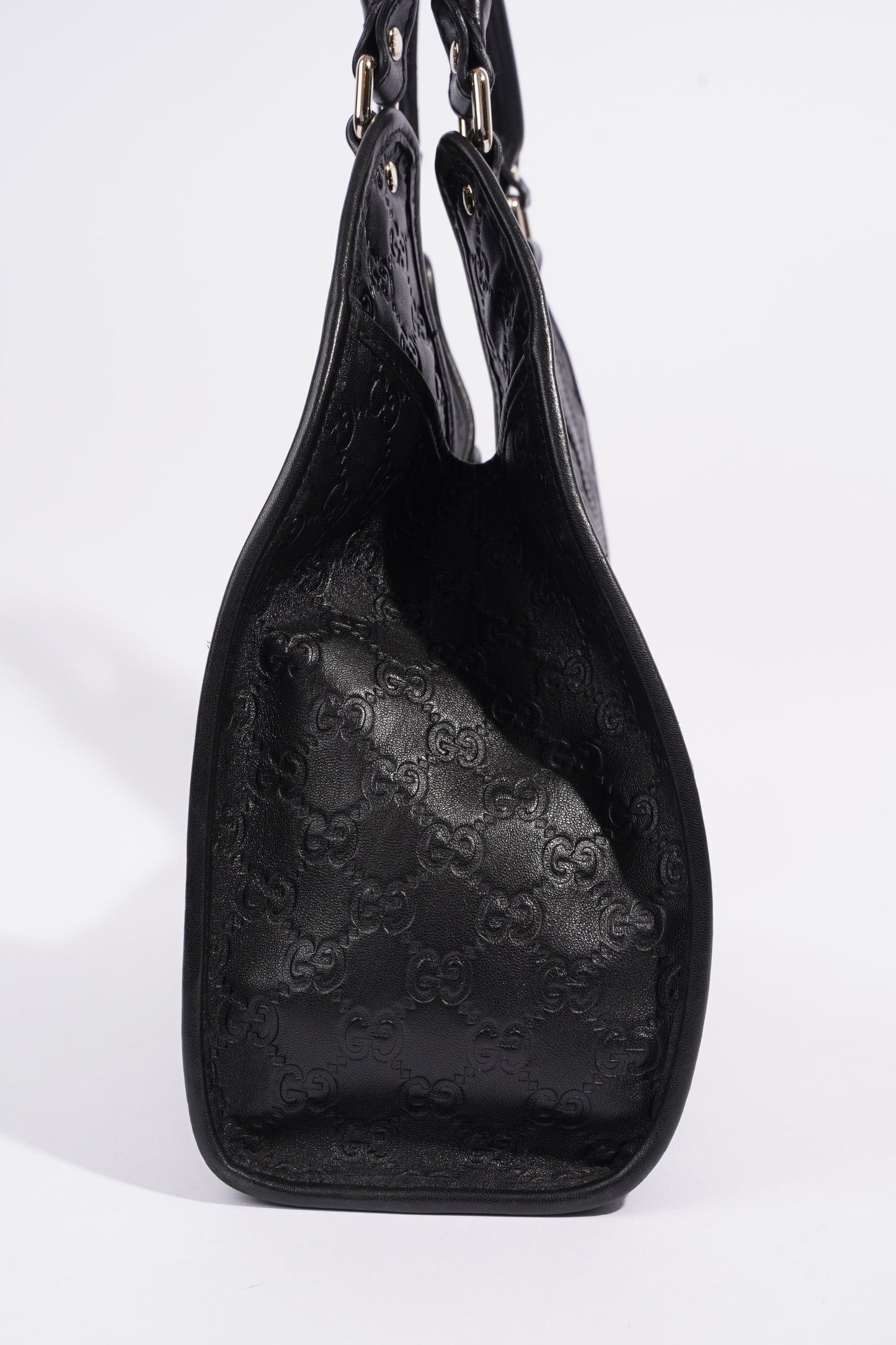 Gucci Jackie Black GG Supreme Leather