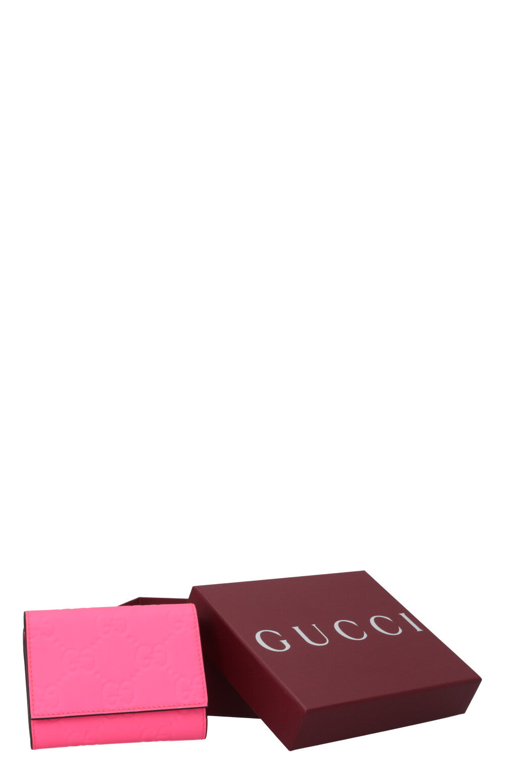 GUCCI Small Fold GG Wallet Neon Pink