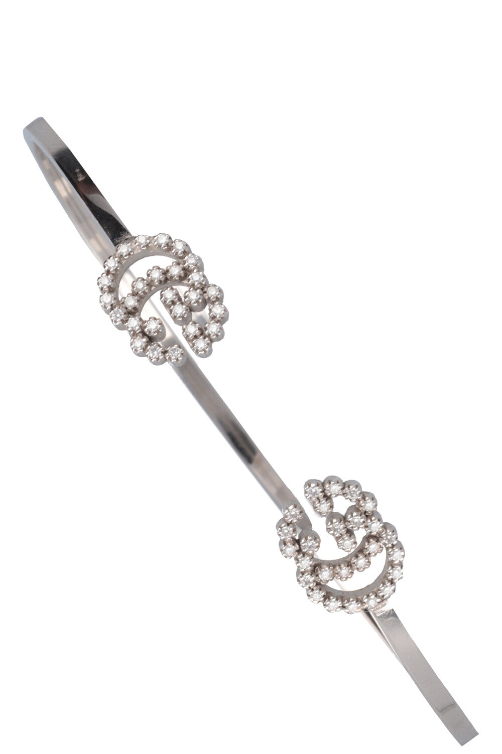 GUCCI GG Running Bracelet White Gold Diamonds
