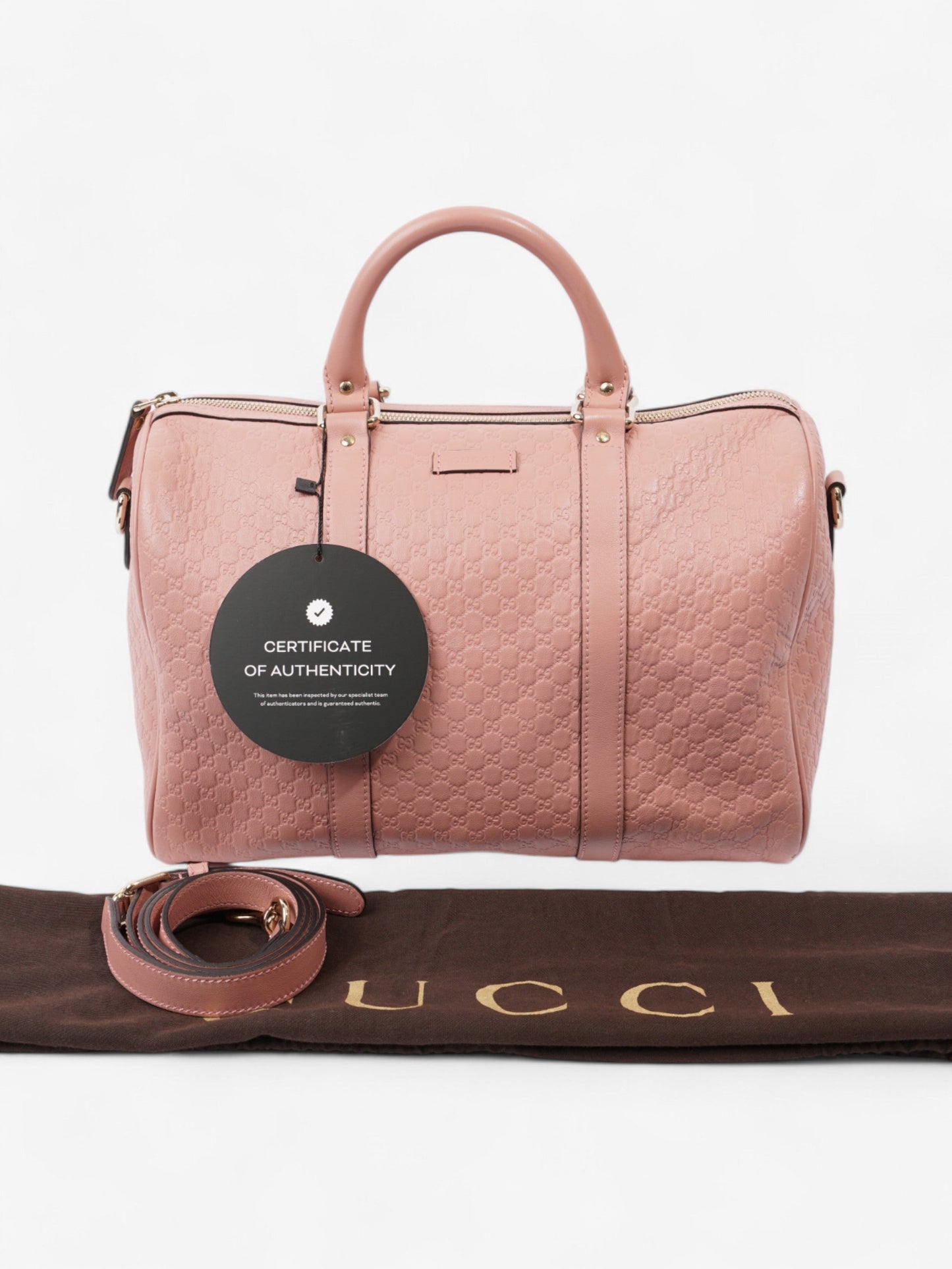 Gucci Joy Boston Bag Dusty Pink Leather Medium