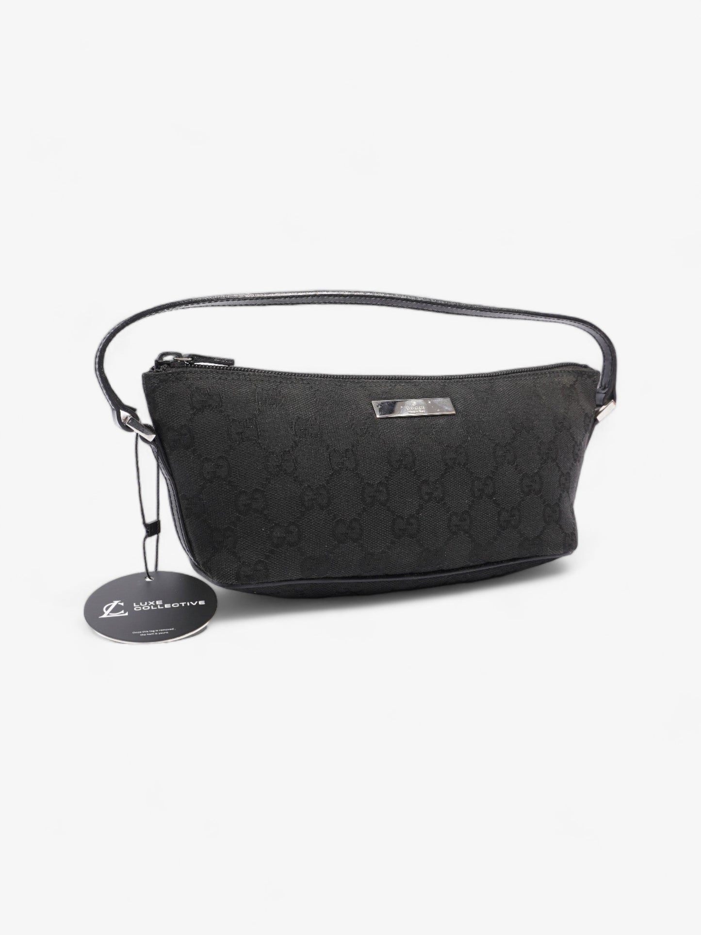 Gucci Boat Baguette Black Canvas