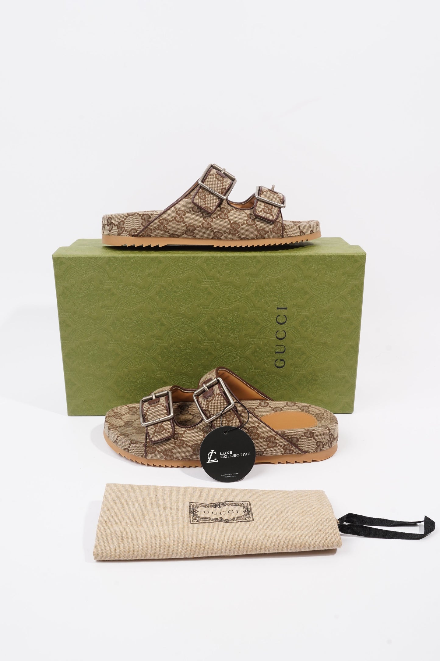 Gucci GG Supreme Monogram Beige Monogram / Brown Canvas EU 41 UK 7