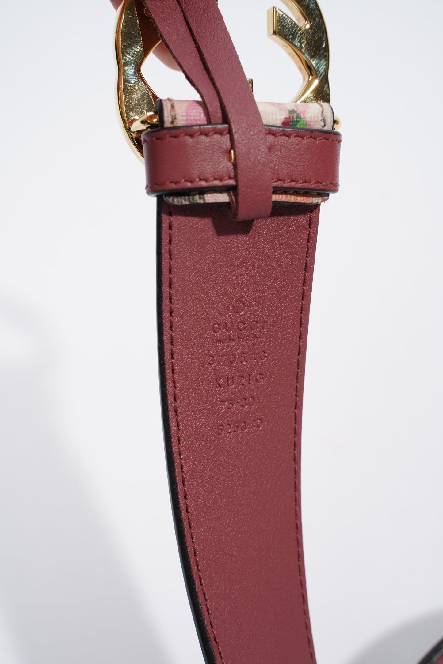 Gucci Interlocking Belt Supreme / Floral Coated Canvas 75cm 30"