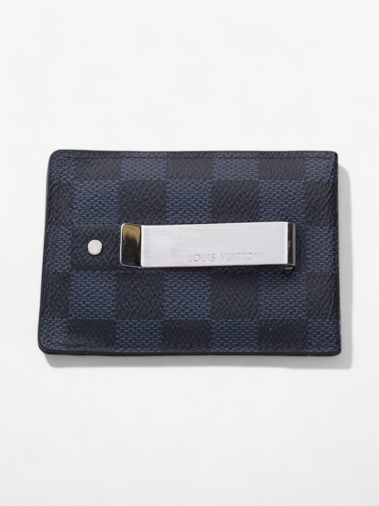 Louis Vuitton Card Holder with Money Clip Damier Graphite Coated Canvas