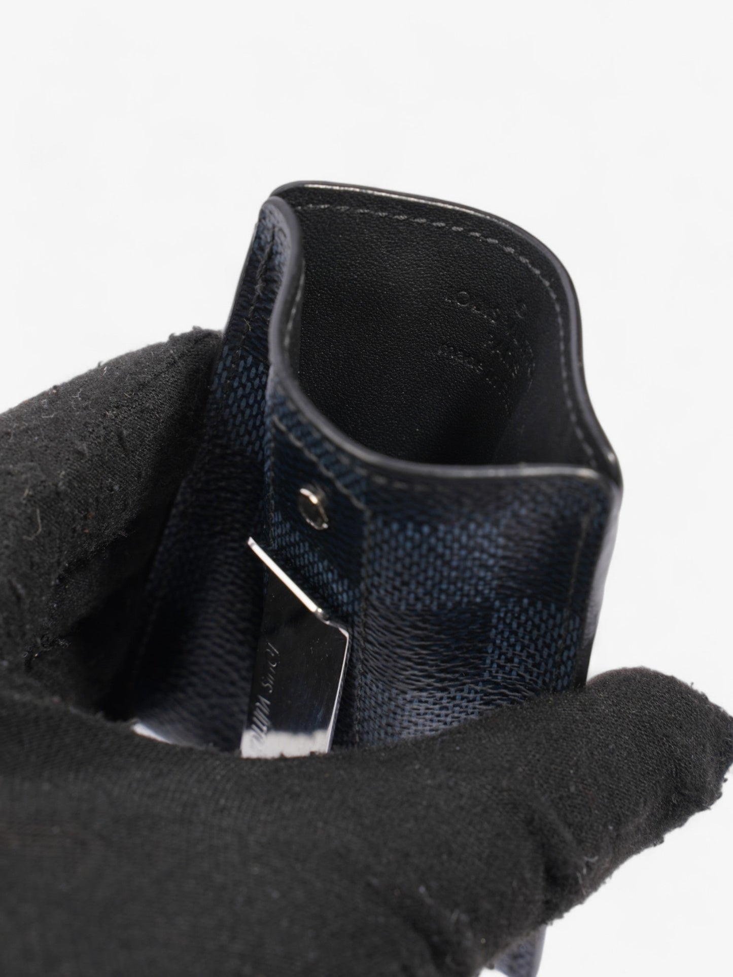 Louis Vuitton Card Holder with Money Clip Damier Graphite Coated Canvas