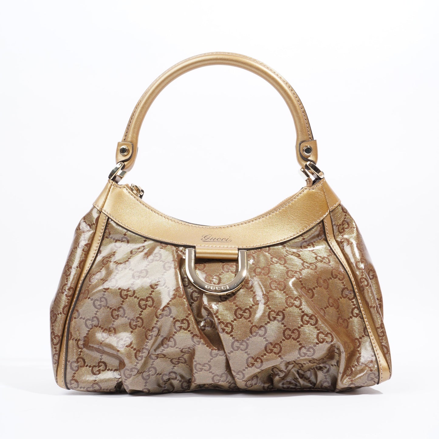 Gucci Abbey Gold GG Supreme PVC