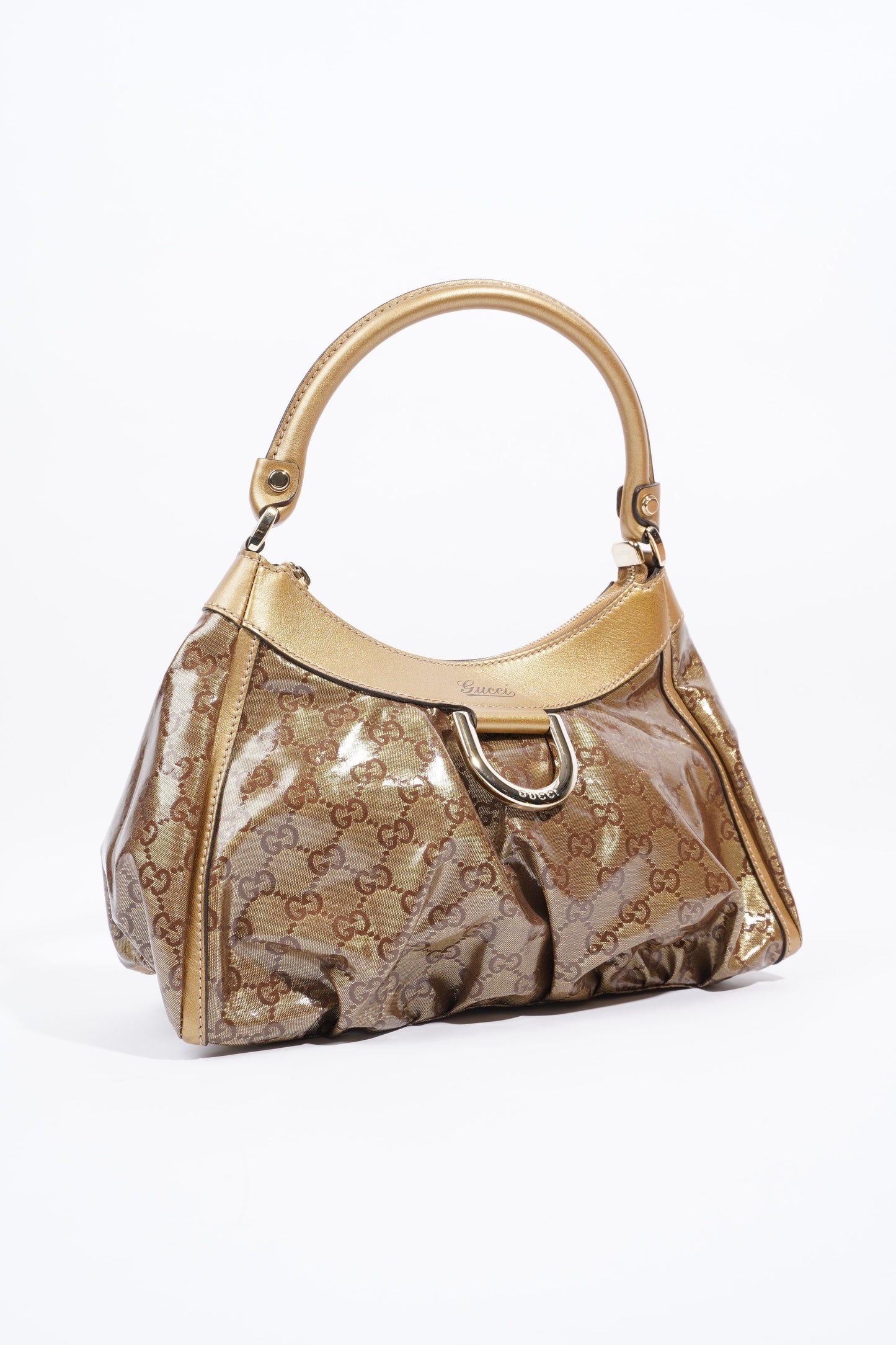 Gucci Abbey Gold GG Supreme PVC