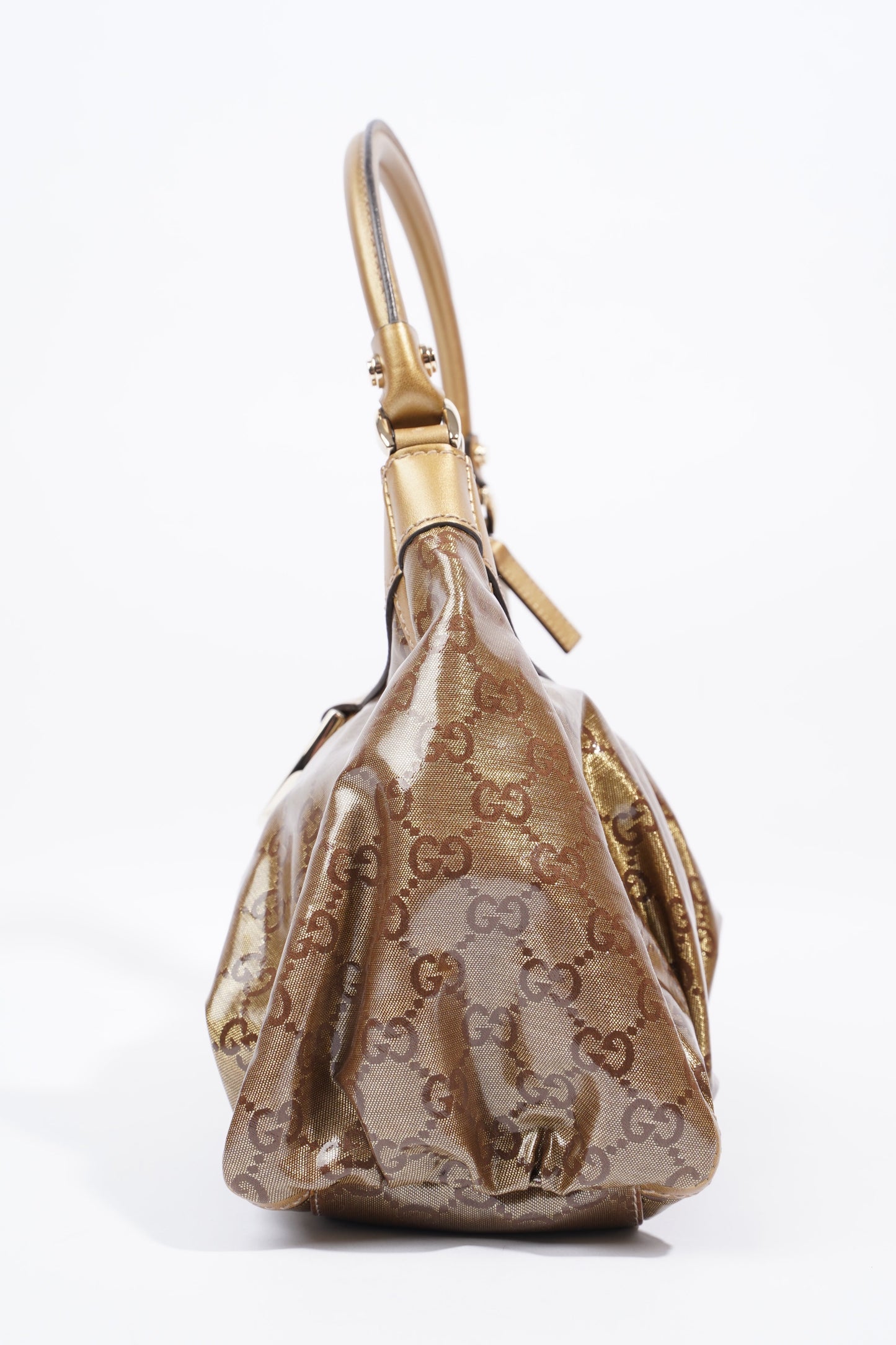 Gucci Abbey Gold GG Supreme PVC