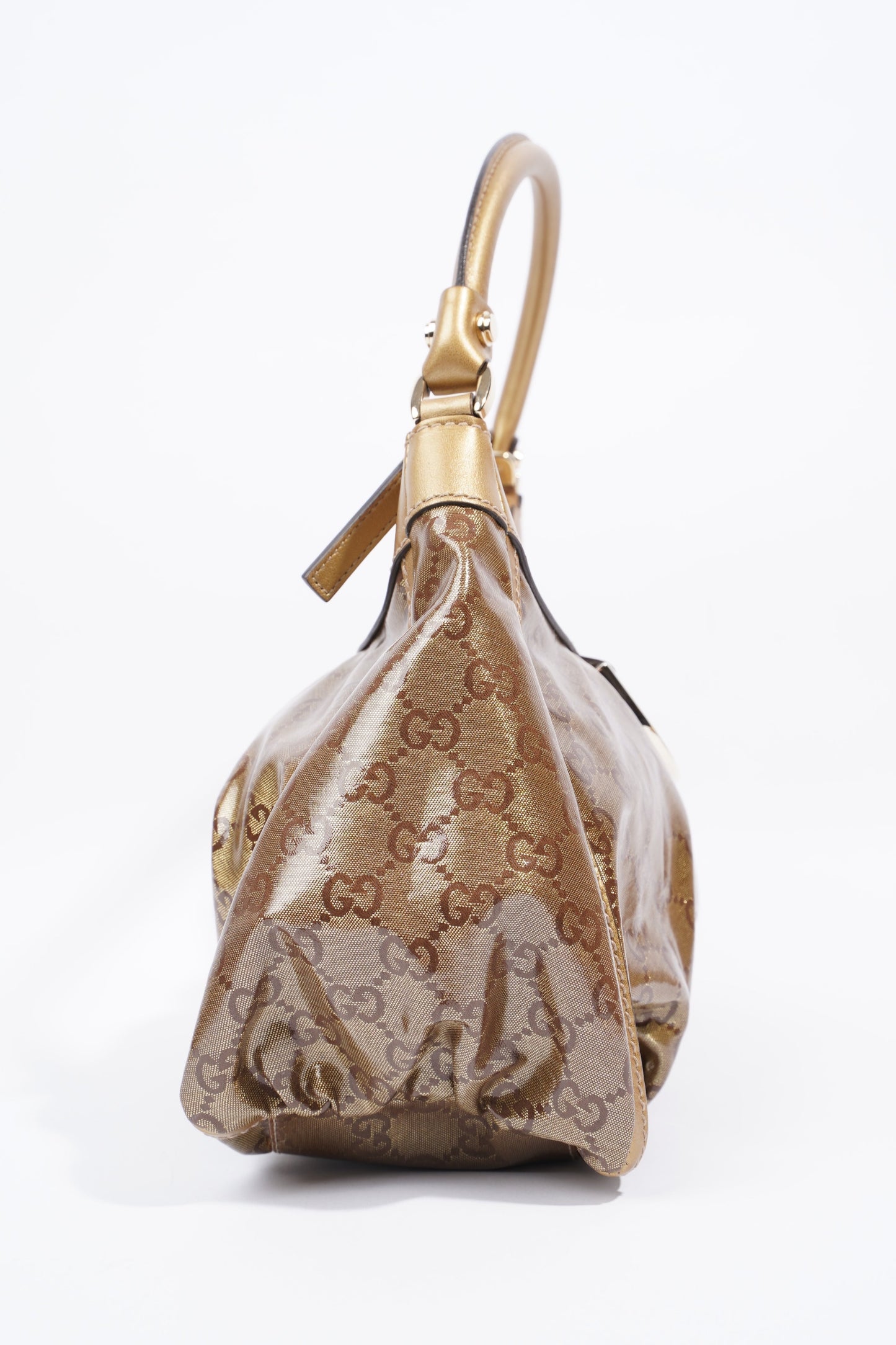 Gucci Abbey Gold GG Supreme PVC