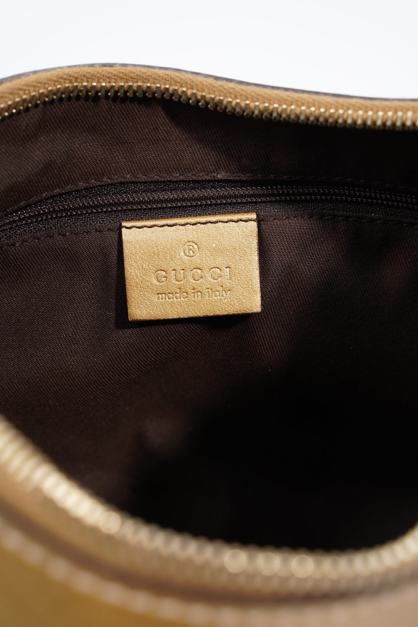 Gucci Abbey Gold GG Supreme PVC