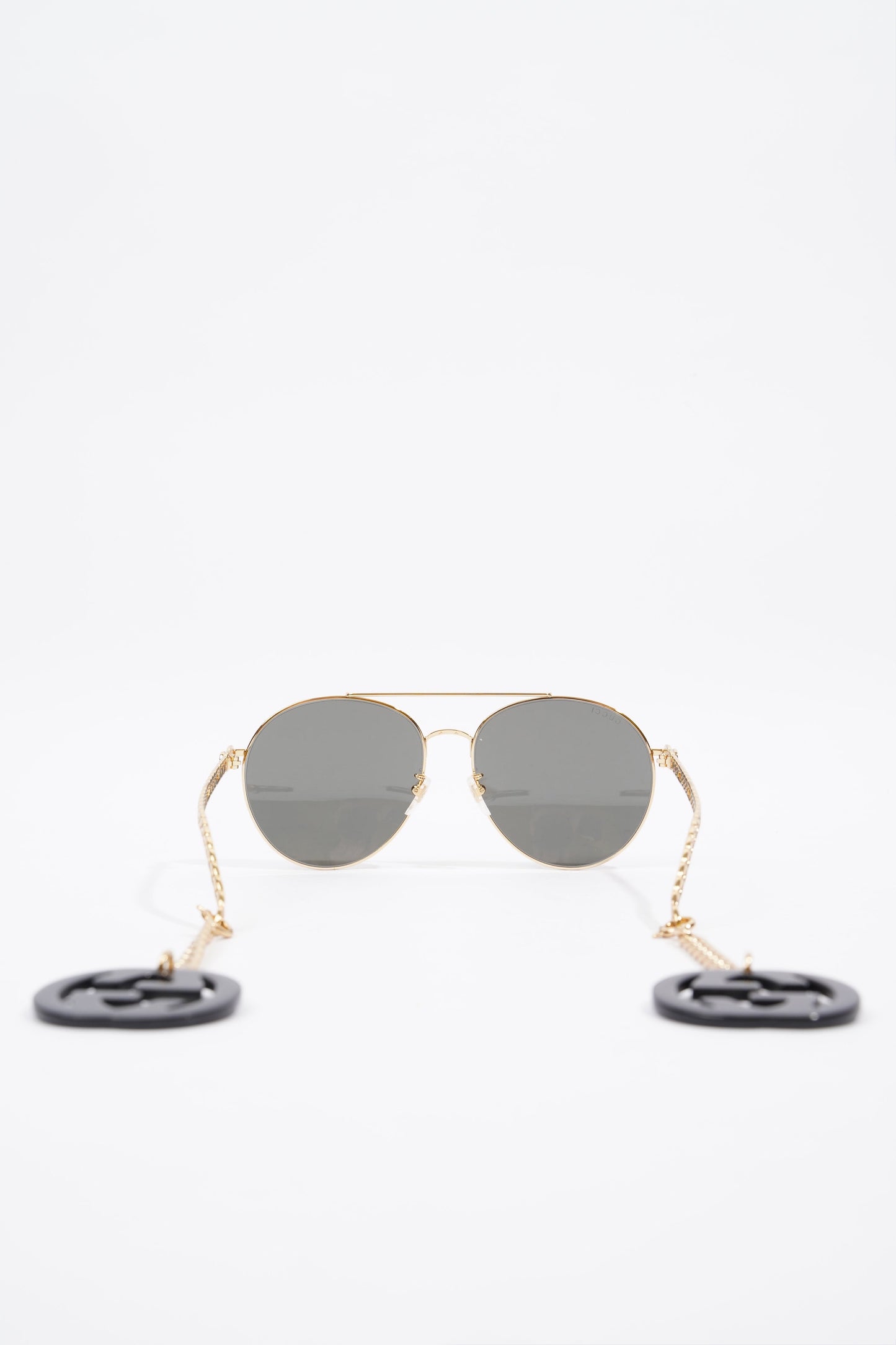 Gucci GG0725S Sunglasses Gold Base Metal 135