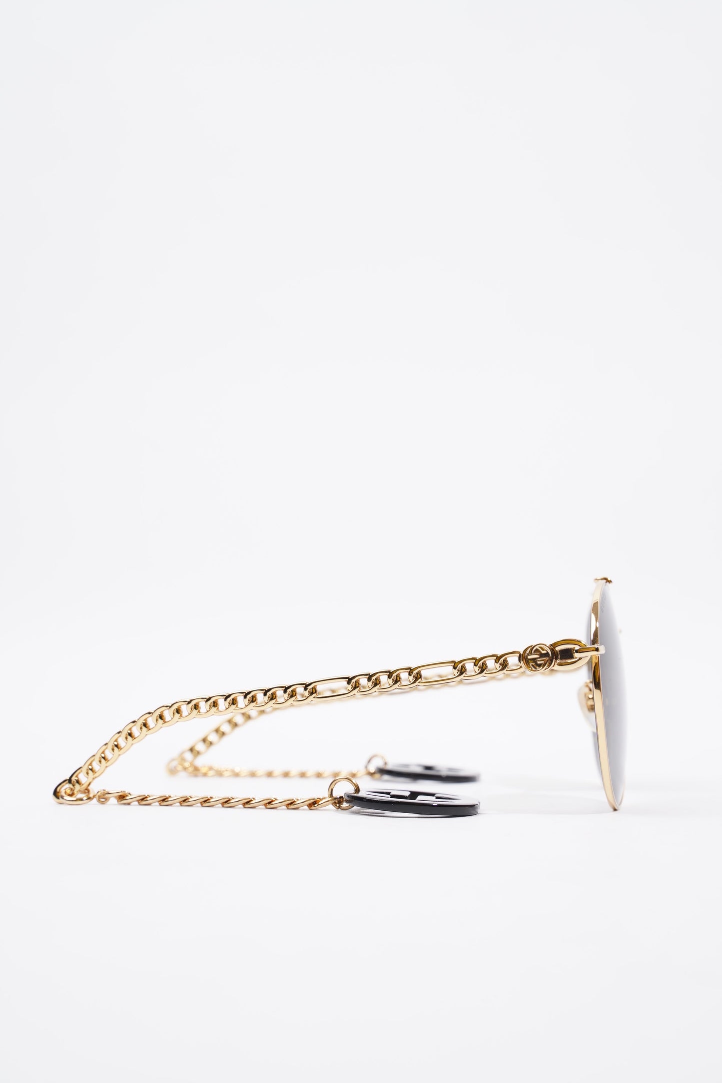 Gucci GG0725S Sunglasses Gold Base Metal 135